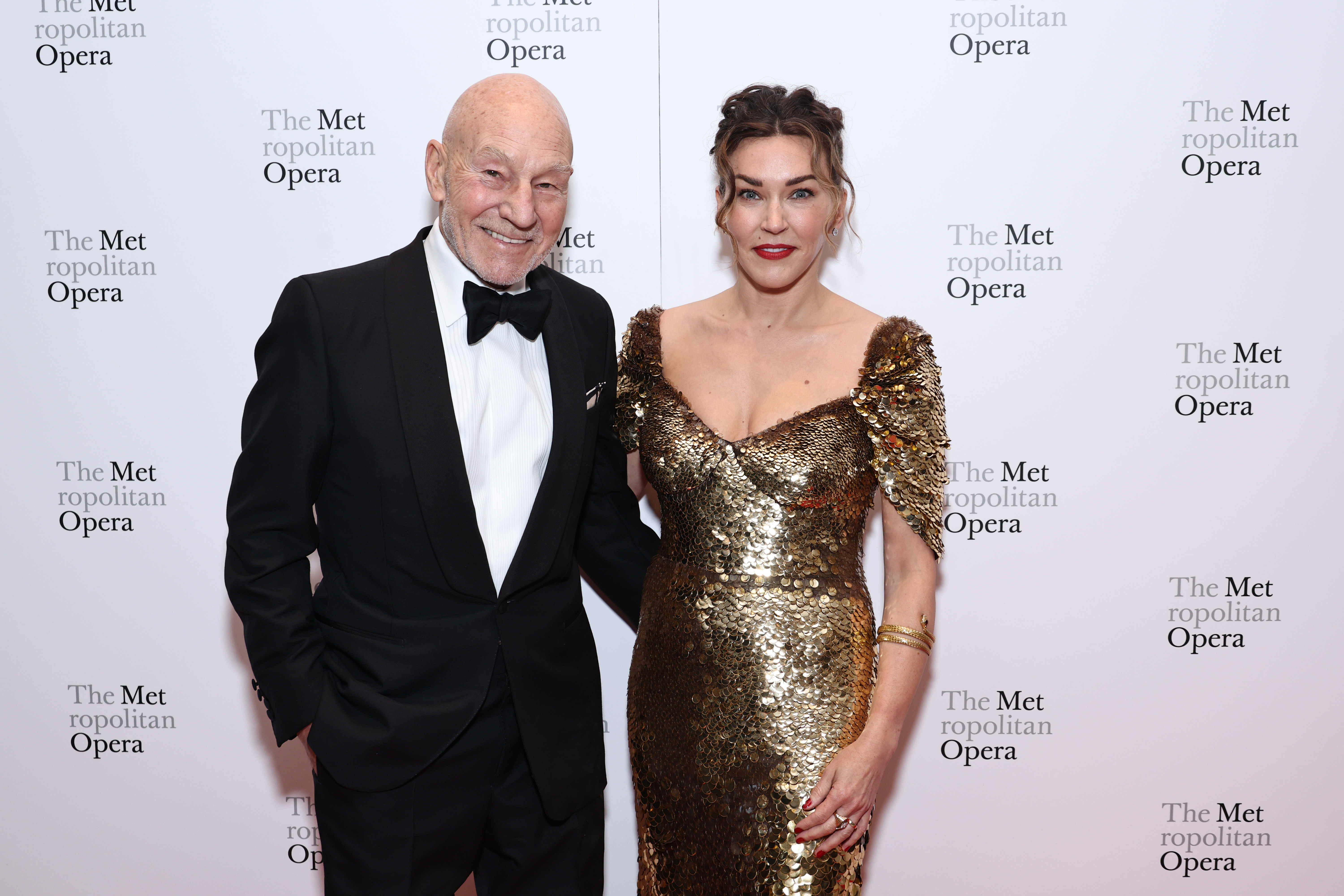 Patrick Stewart and Sunny Ozell at the opening night gala of "Dead Man Walking" in New York City on September 26, 2023 | Source: Getty Images