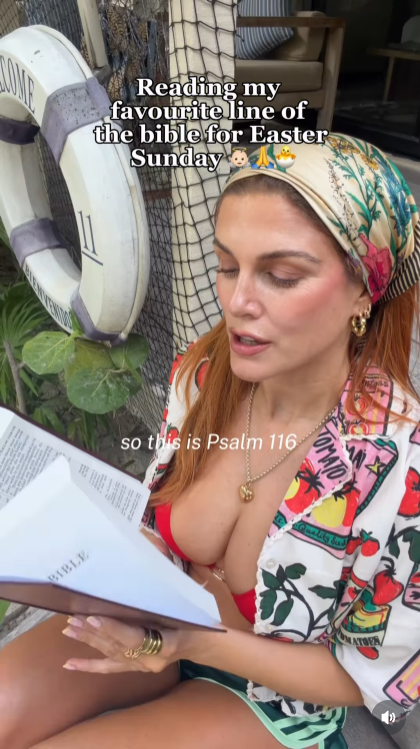 A screengrab of Ashley James' post, dated 5 April 2026. | Source: Instagram/ashleylouisejames