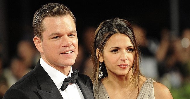 Matt Damon und Luciana Barroso | Quelle: Getty Images