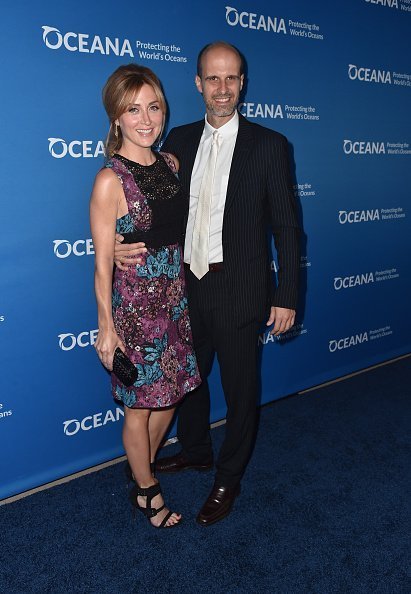 Actress Sasha Alexander and director Edoardo Ponti attend the 'Concert For Our Oceans' hosted by Seth MacFarlane benefitting Oceana at The Wallis Annenberg Center for the Performing Arts on September 28, 2015, in Beverly Hills, California. | Source: Getty Images.