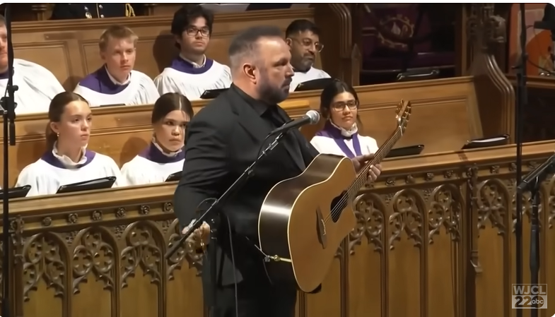 Garth Brooks performs "Imagine" at a tribute service for former US president Jimmy Carter, posted on January 9, 2025. | Source: Youtube/@WJCLNews