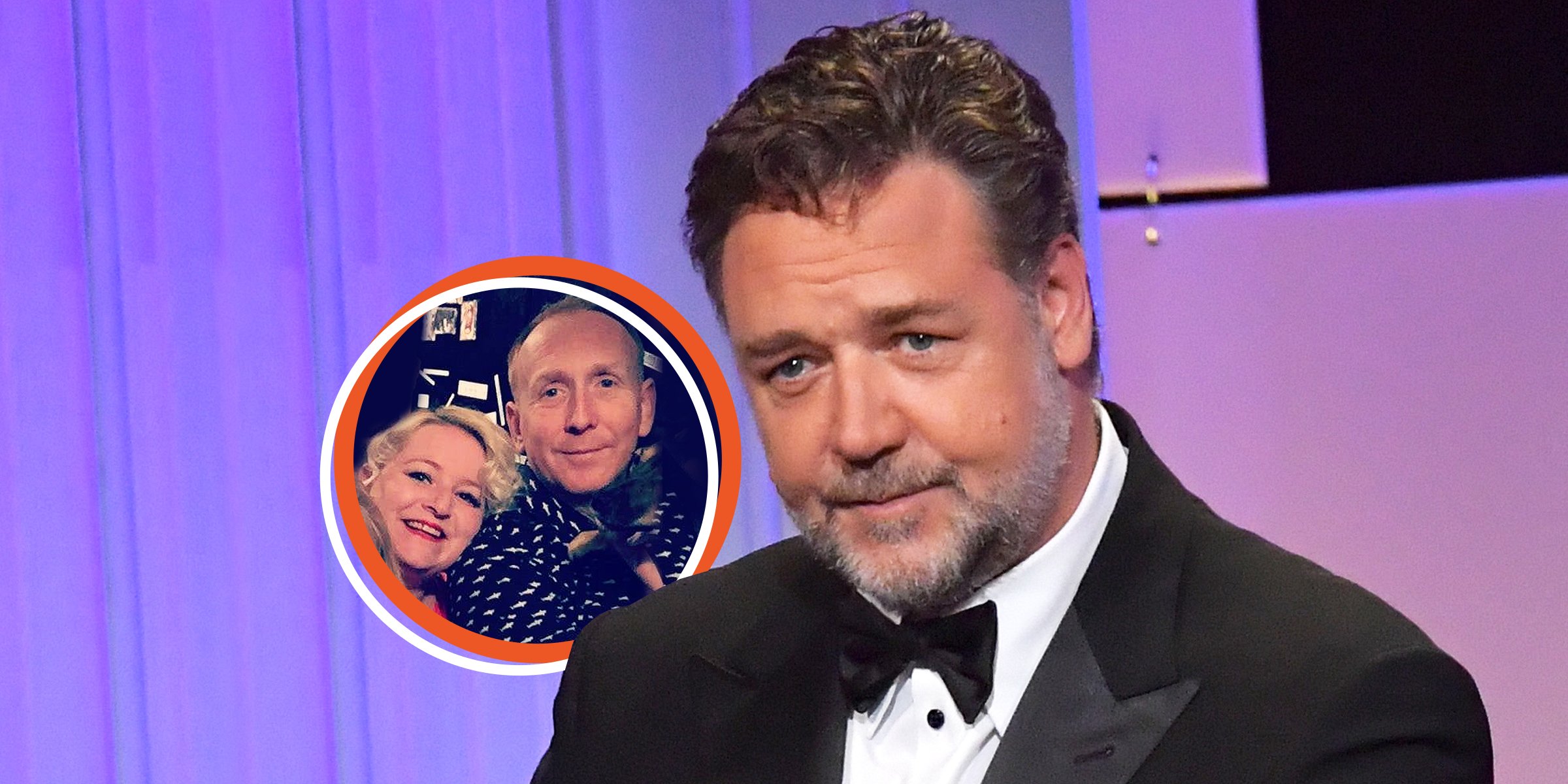 Russell Crowe | Leanne y Dan Fridd | Foto: Getty Images | facebook.com/leanne.cork 