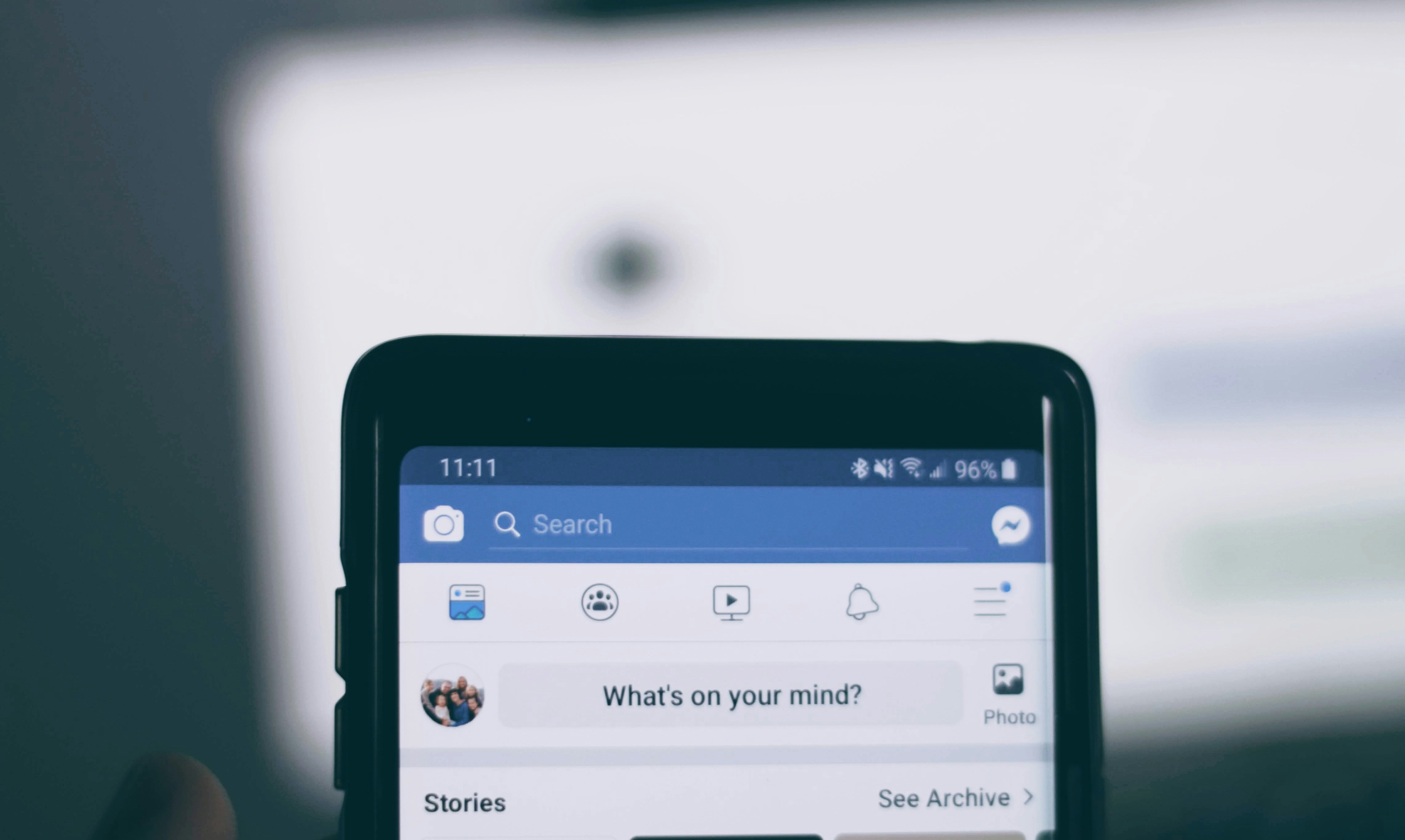 A Facebook account on a smartphone | Source: Unsplash