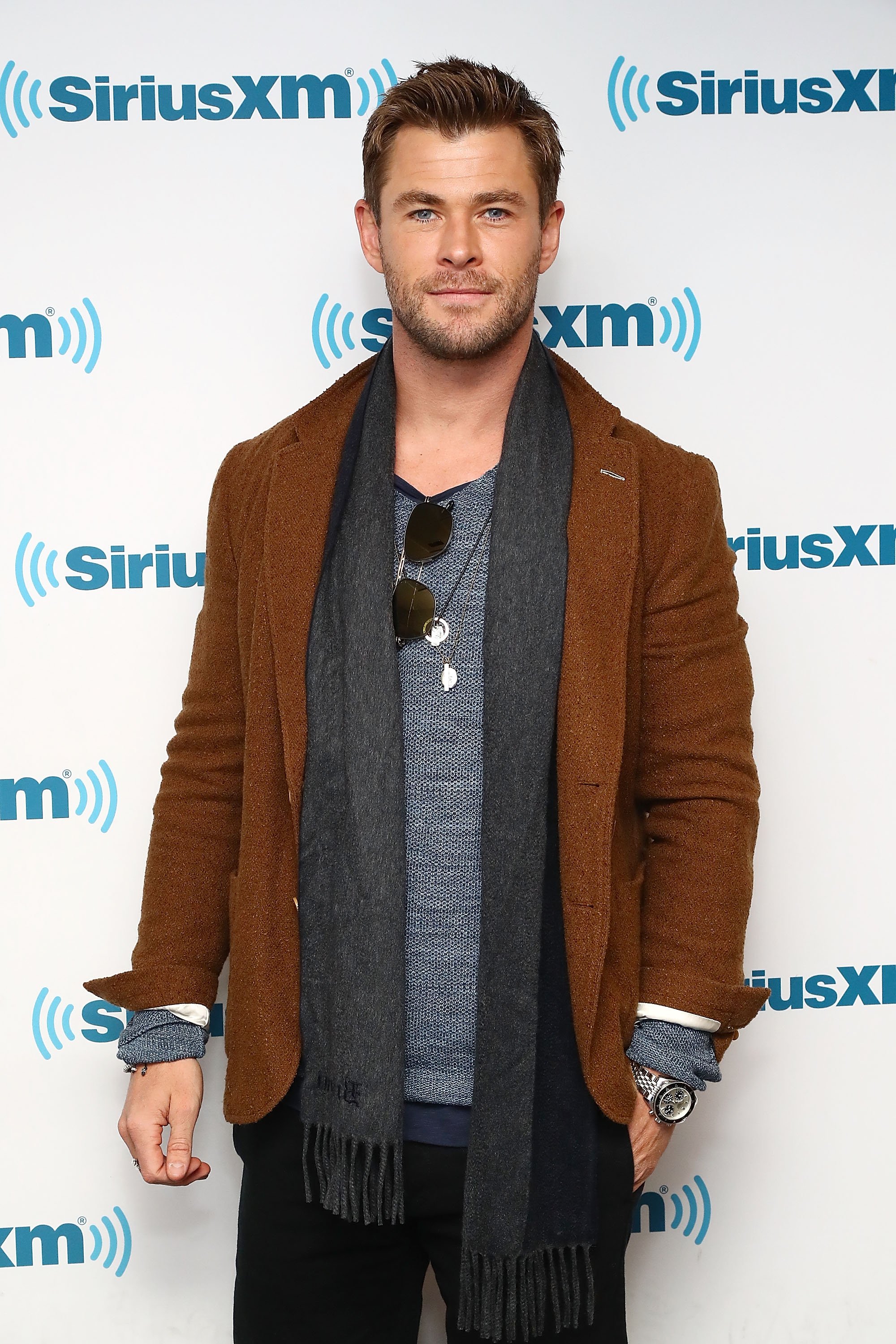 Chris Hemsworth visits the SiriusXM studios on January 16, 2018 in New York City | Photo: Getty Images