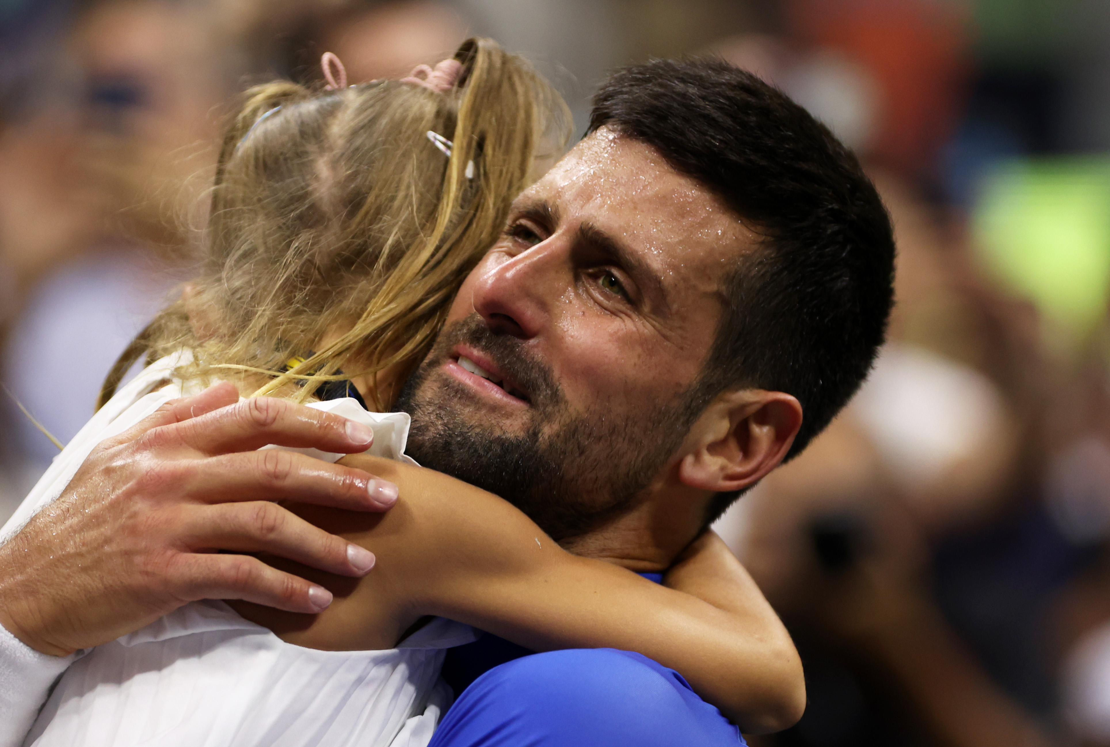Novak Djokovic and his daughter Tara in New York in 2023 | Source: Getty Images