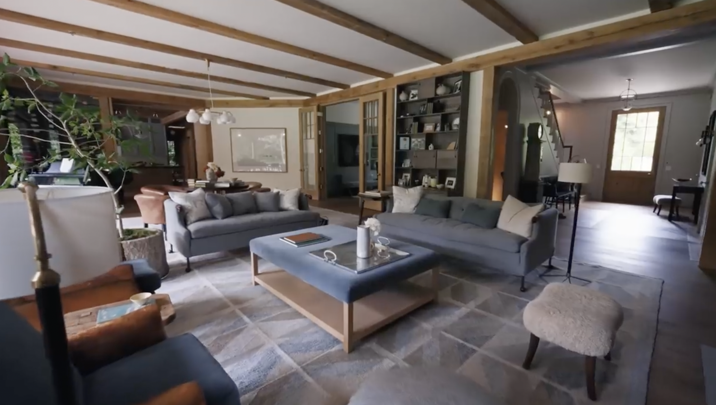 A view of Jennifer Garner's living room area from a post dated September 3, 2024. | Source: YouTube/Architectural Digest