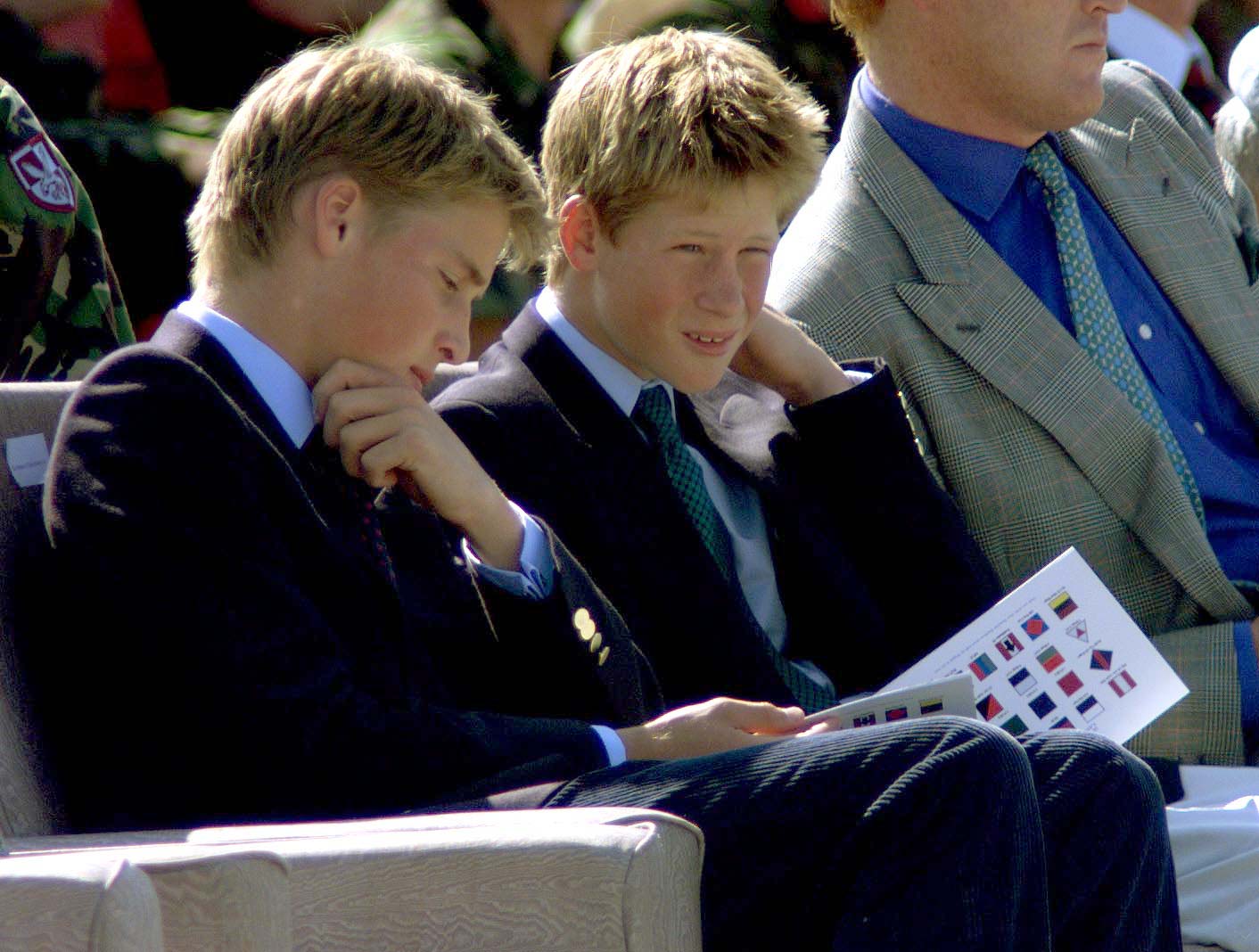 Prince William and Prince Harry during the launch of the Sixteenth Air Assault Brigade, at RAF Wattisham, Suffolk. / Source: Getty Images