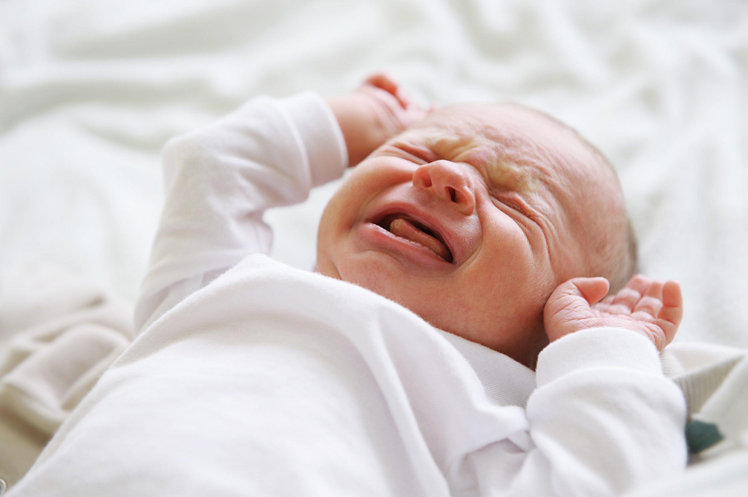 A baby crying | Source: Shutterstock