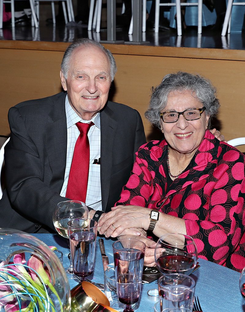 Alan Alda and his wife of 62 years Arlene. I Image: Getty Images.