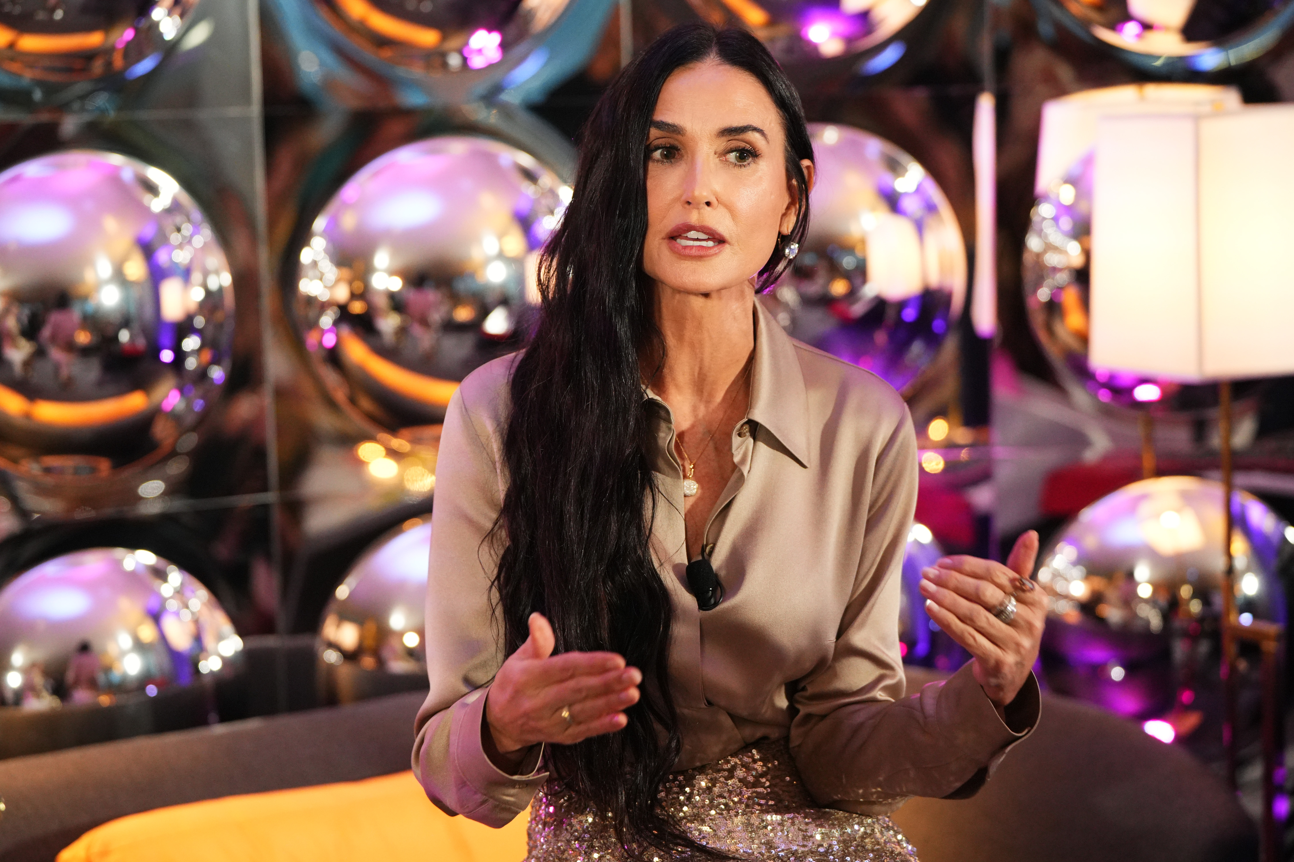 Demi Moore speaks during a National Women's History Museum Benefit on June 24, 2024 | Source: Getty Images