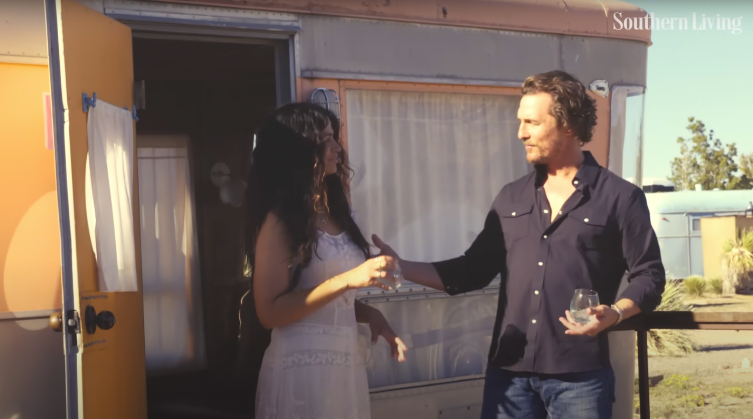 Camila Alves and Matthew McConaughey as seen during their Southern Living interview, posted on March 7, 2024 | Source: YouTube/Southern Living