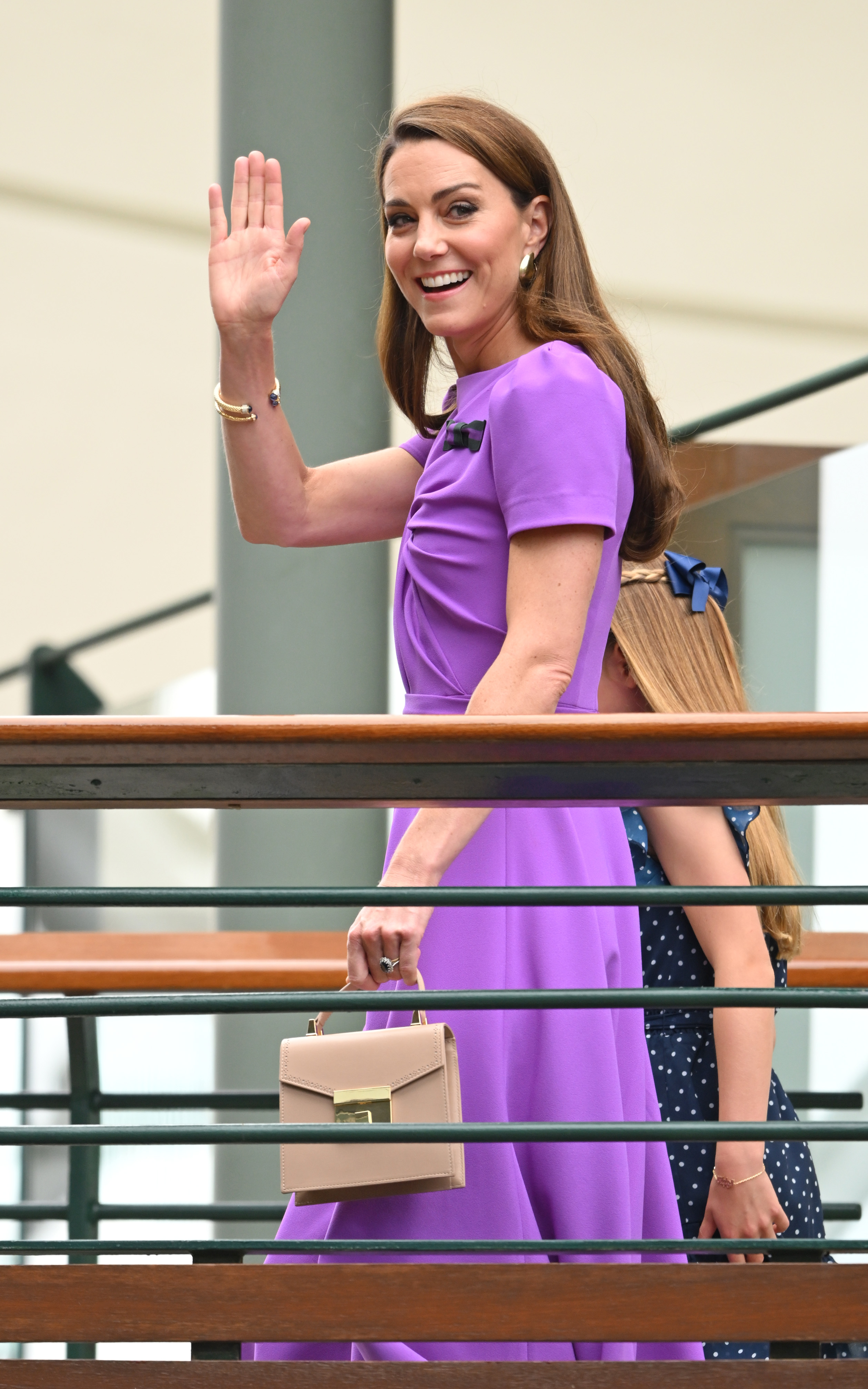 Catherine Princess of Wales and Princess Charlotte of Wales attend day fourteen of the Wimbledon Tennis Championships in London, England, on July 14, 2024 | Source: Getty Images