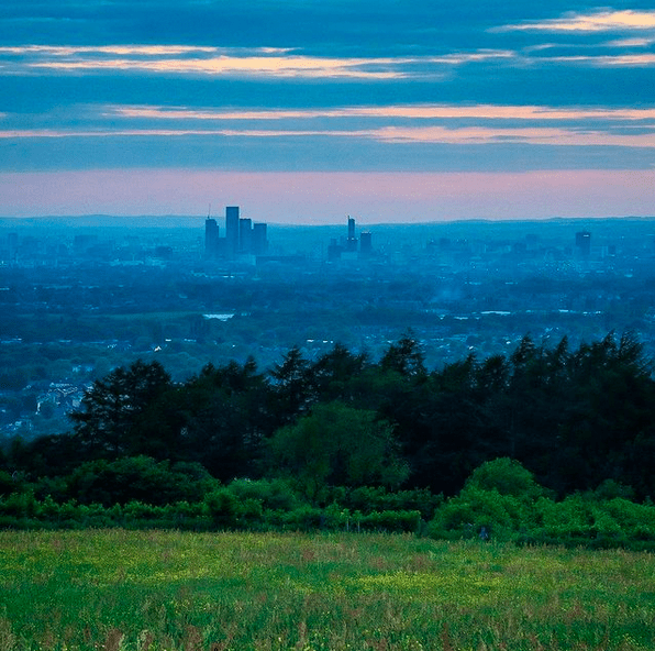Die Ansicht der Manchester Skyline. | Quelle: instagram.com/manchestereveningnews