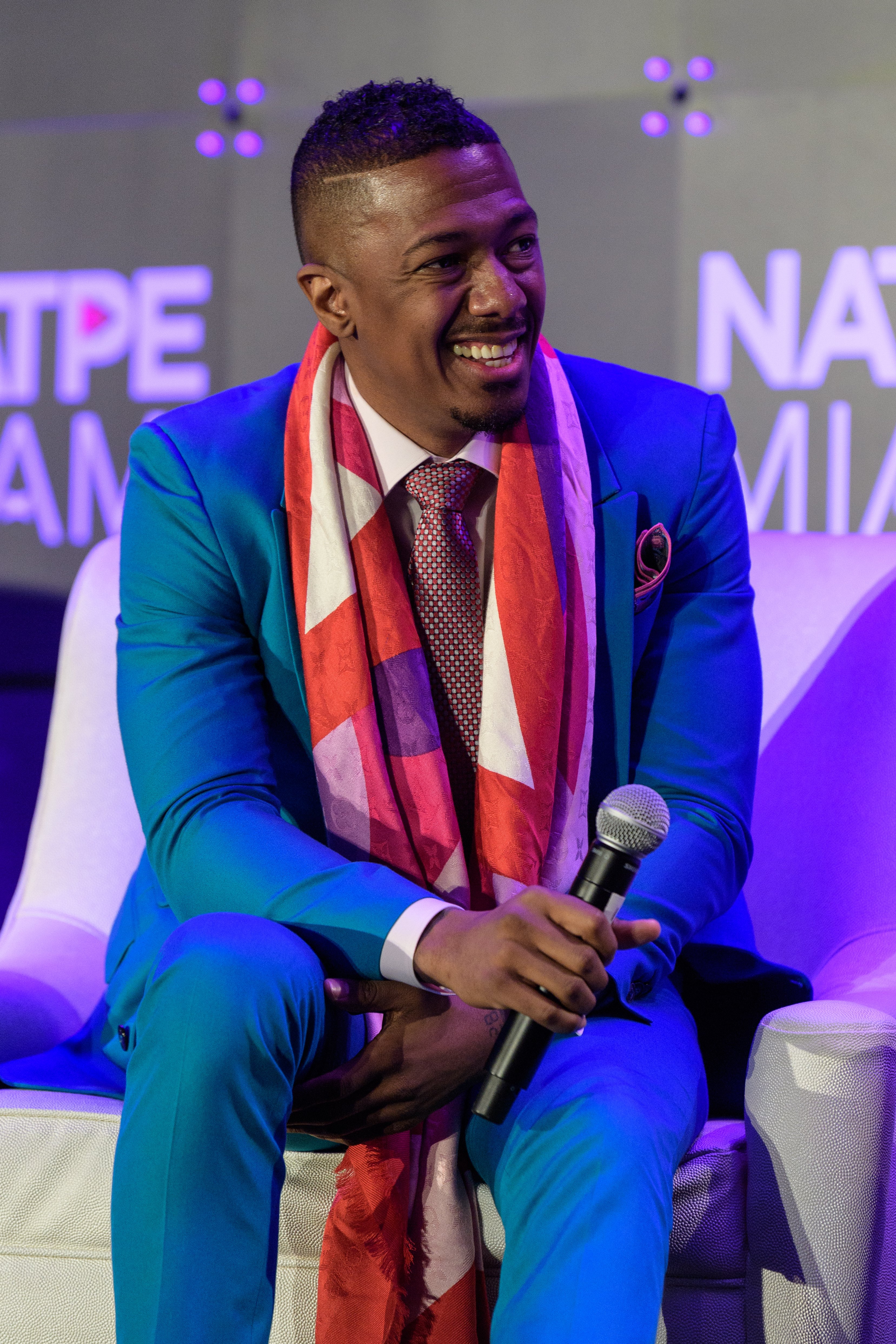 Nick Cannon at the NATPE Miami 2020 - Iris Awards at Fontainebleau Hotel on January 22, 2020 in Miami Beach, Florida. | Source: Getty Images