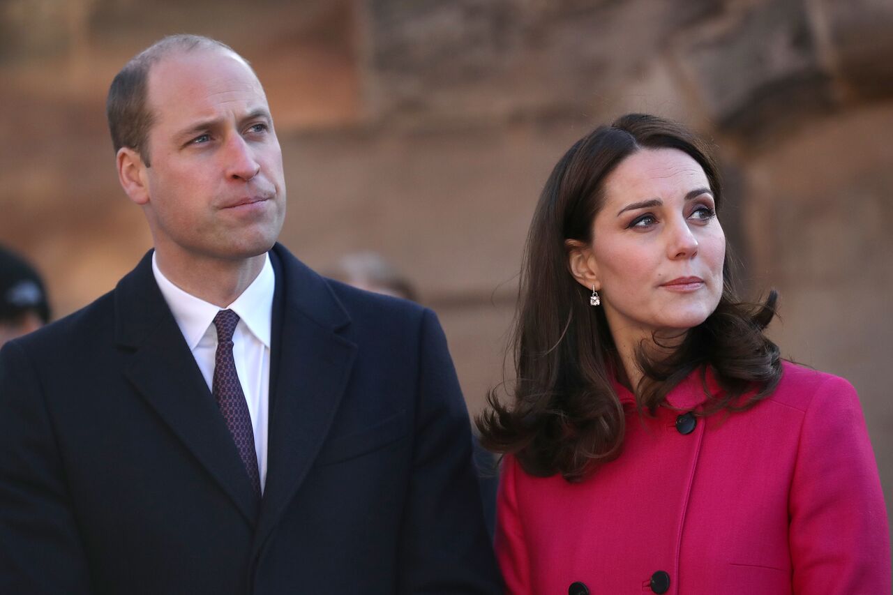 Prince William, Duke of Cambridge and Catherine, Duchess of Cambridge arrive for their visit to Coventry Cathedral during their visit to the city in Coventry, England | Photo: Getty Images