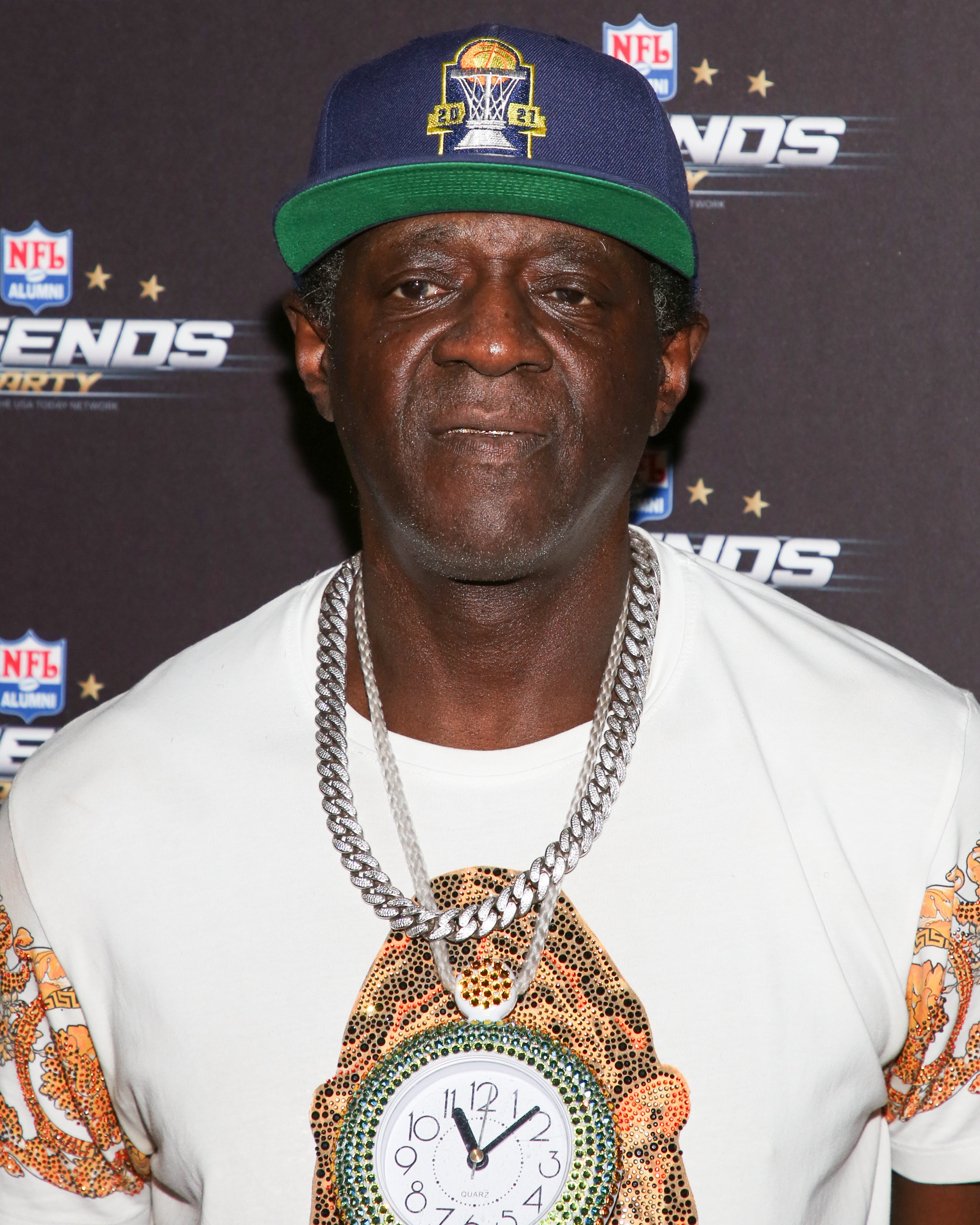 Flavor Flav at the 2022 NFL Alumni Legends party in Los Angeles on February 11, 2022 | Source: Getty Images