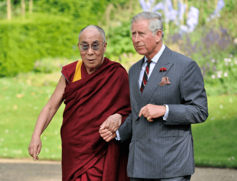 Prince Charles welcomes the Dalai Lama at Clarence House,  on June 20, 2012, in London | Source: Getty Images