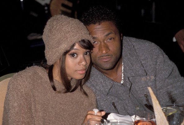 Lisa "Left Eye" Lopes and Andre Rison photographed during the Arista Pre-Grammy Party. Lopes was killed in a car crash in the Honduras | Photo: Getty Images