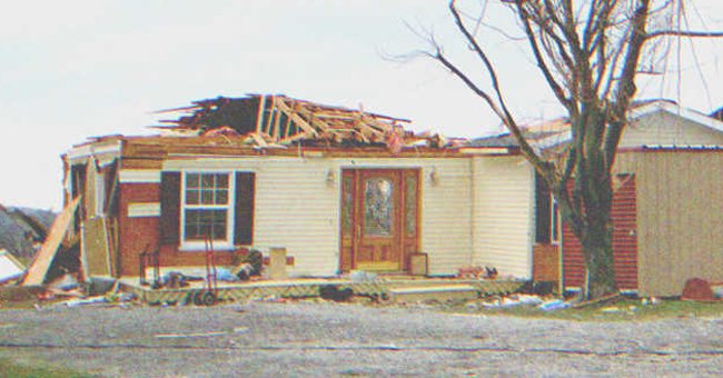 Michael's house was destroyed by a tornado. | Source: Shutterstock