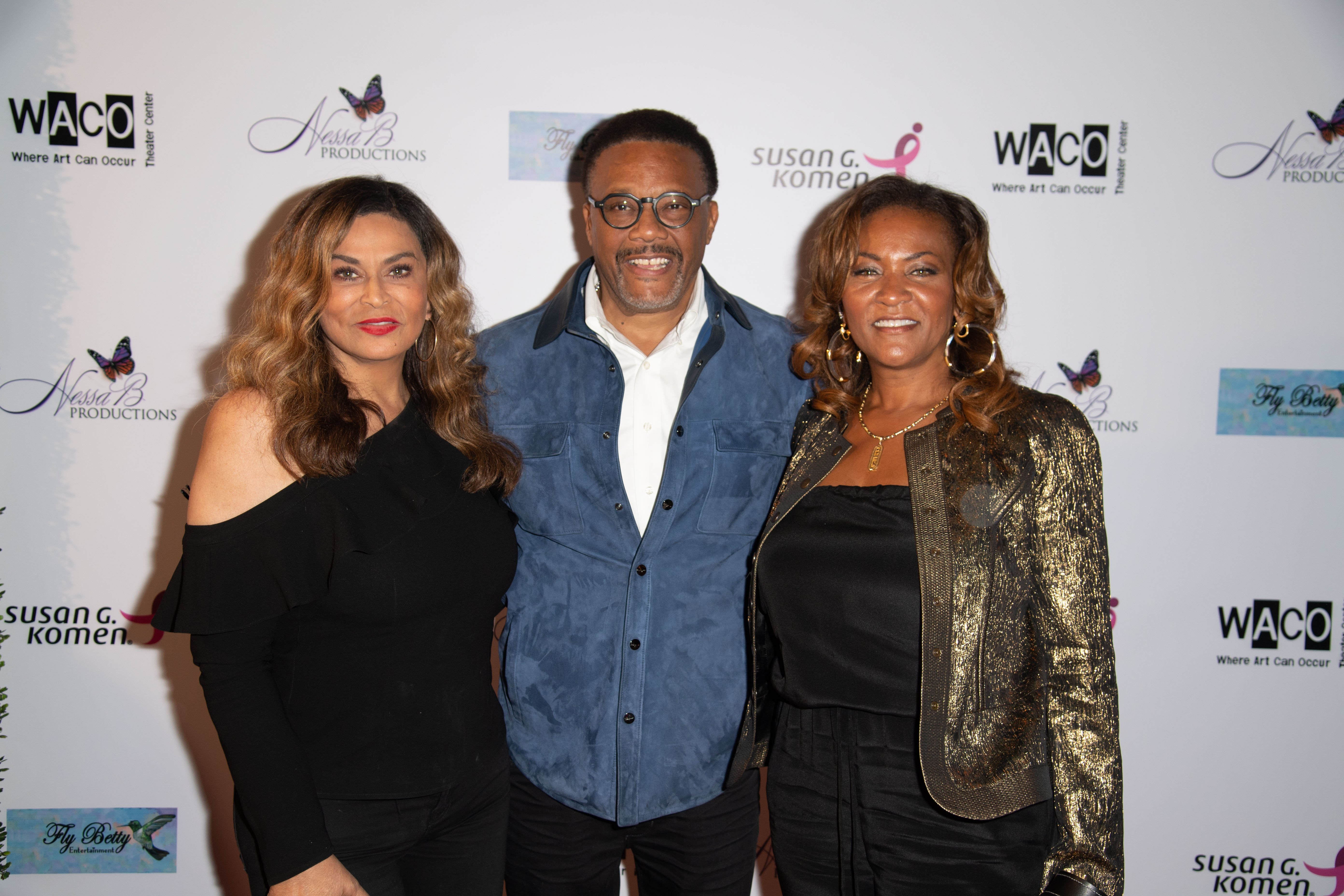 Tina Knowles, Greg Mathis and wife Linda Reese attend WACO Theater Center Presents "Letters From Zora"-Opening Night at WACO Theater Center, on May 11, 2018, in Los Angeles, California. | Source: Getty Images