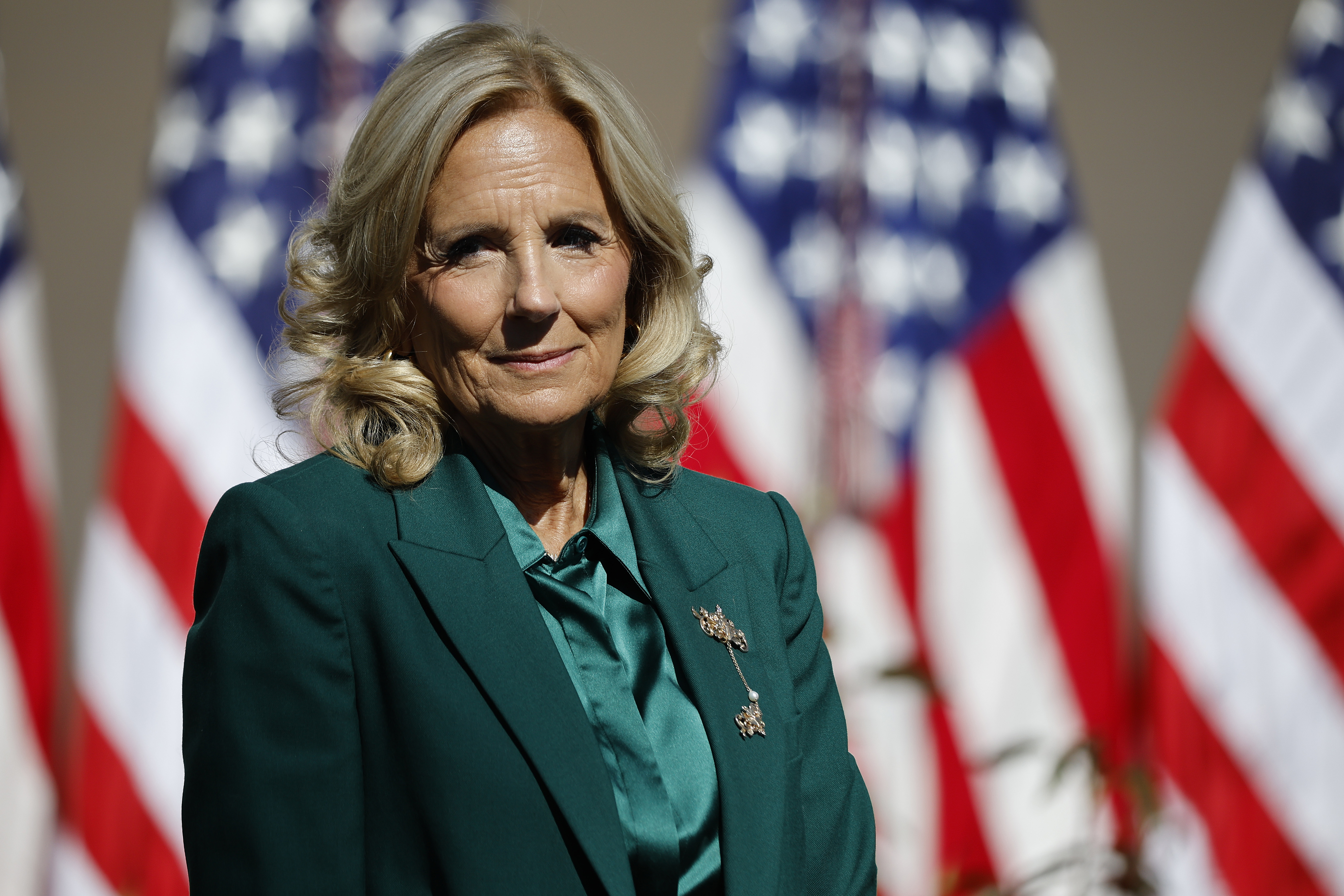Jill Biden attends a White House event in Washington, DC on October 21, 2024  | Source: Getty Images
