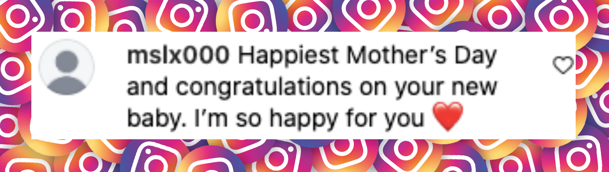 Fan comment about Gisele Bündchen and her new baby, posted on May 11, 2025. | Source: Instagram/gisele