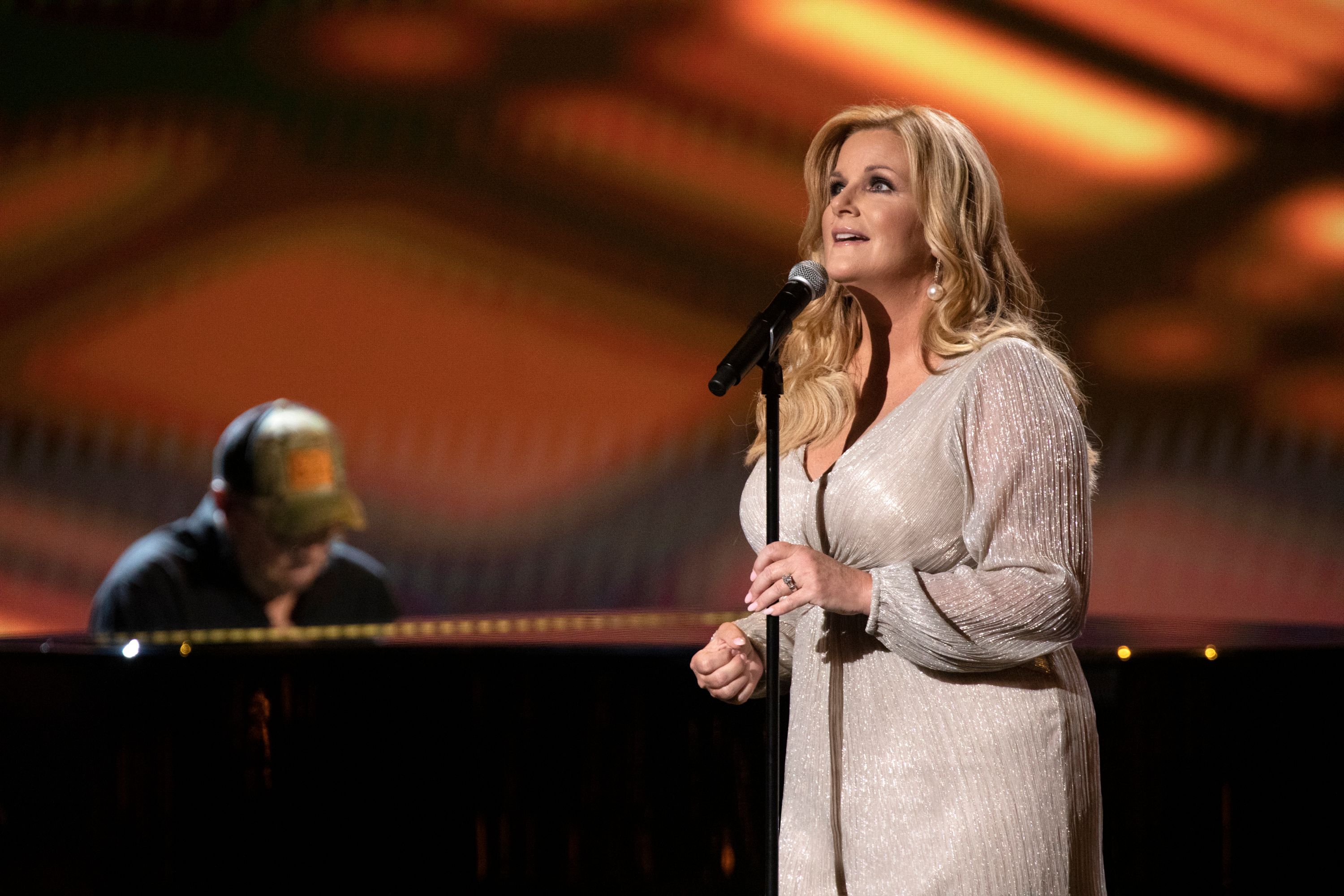 Trisha Yearwood performs for the 55th Academy of Country Music Awards. | Source: Getty Images