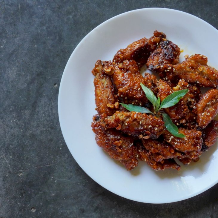 Korean fried chicken, usually called chikin in Korea, refers to a variety of fried chicken dishes from South Korea. The homemade sweet and spicy korean fried chicken.