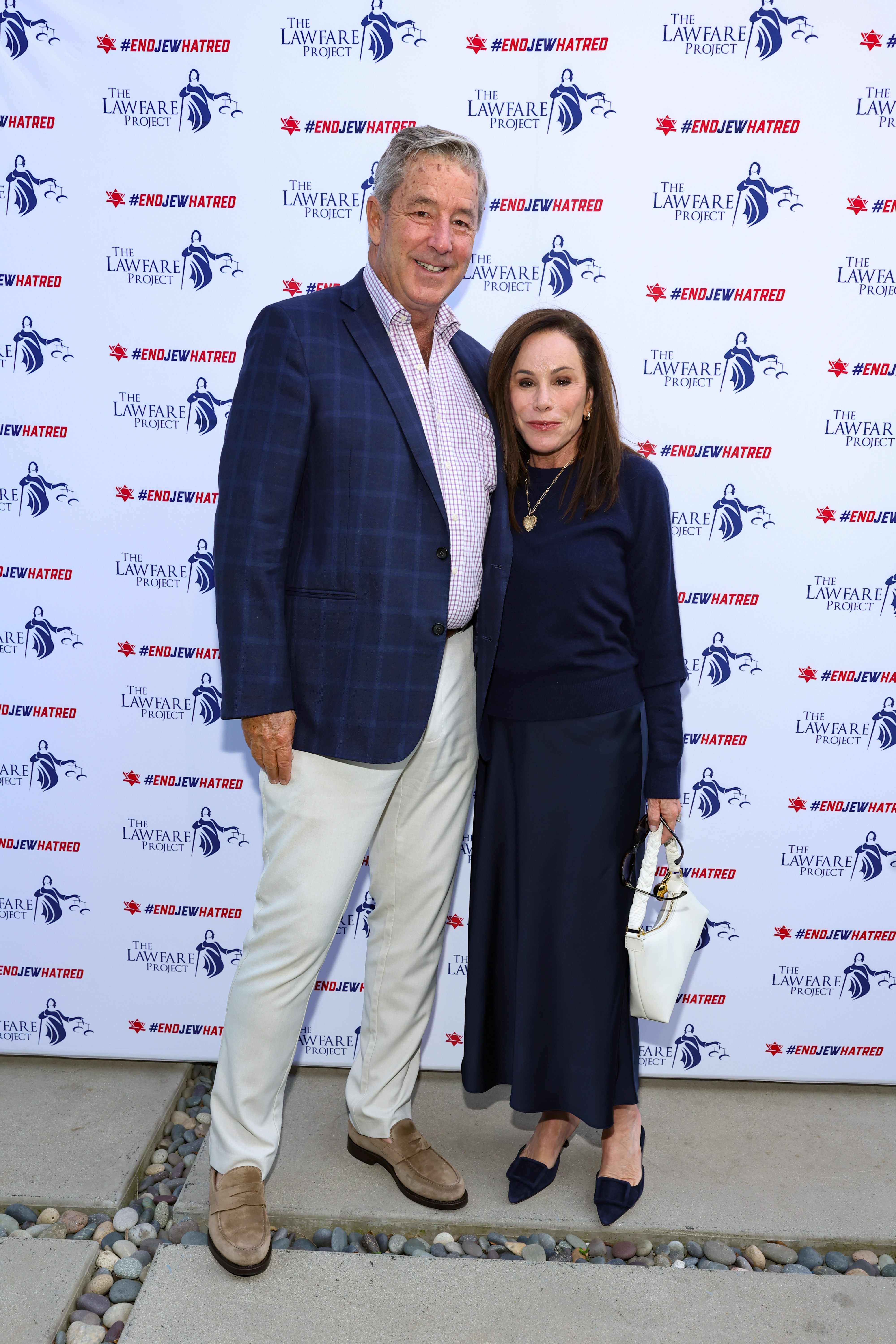 Steve Mitchel and Melissa Rivers attend Los Angeles End Jew Hatred/ The Lawfare Project Fundraiser on May 8, 2024, in Beverly Hills, California | Source: Getty Images