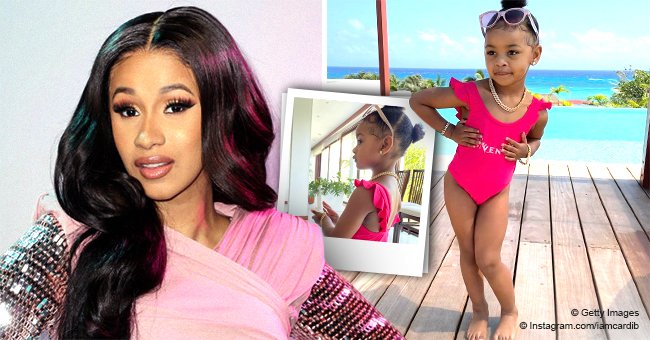 Cardi Bs LookAlike Daughter Kulture Leaves Fans In Awe As She Poses