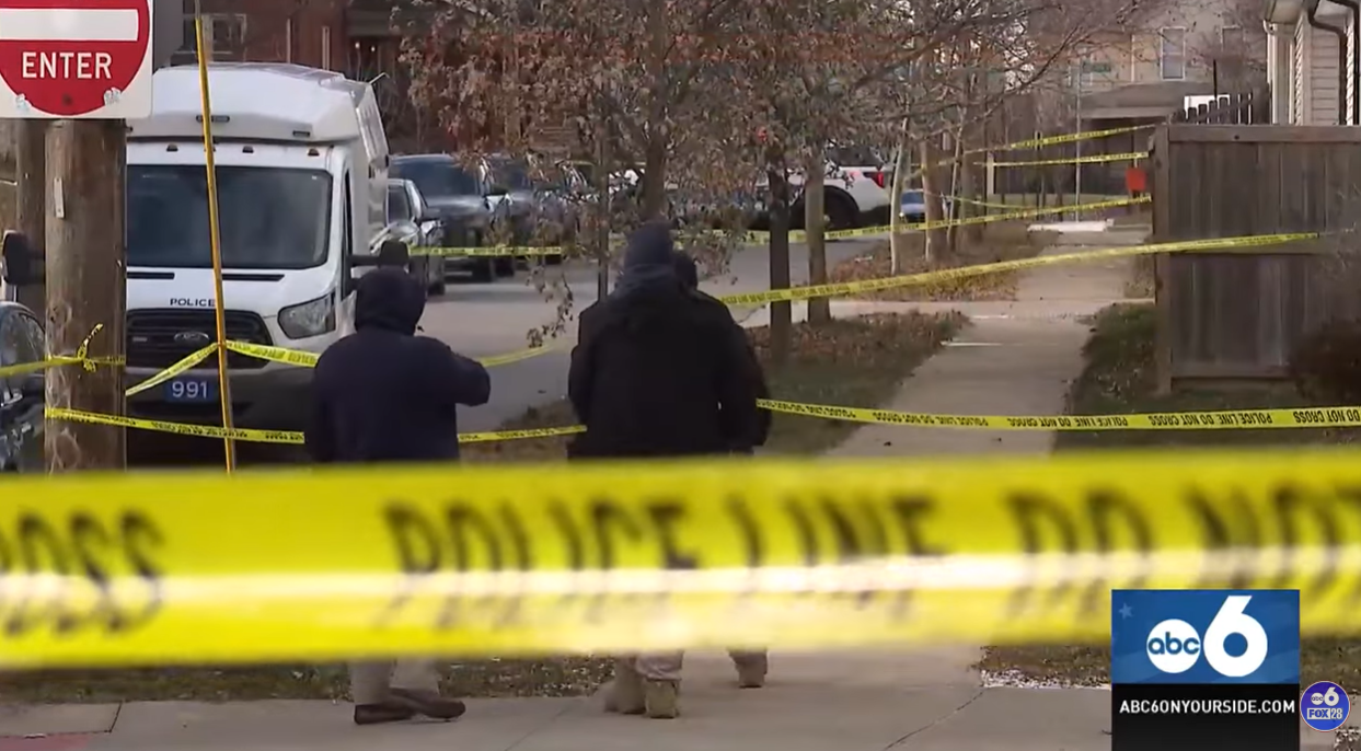 Crime scene tape blocks off the surrounding area as investigators continue to search for leads | Source: YouTube/WSYXABC6