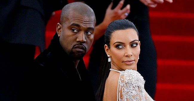Kanye West and Kim Kardashian at the "China: Through The Looking Glass" Costume Institute Benefit Gala on May 4, 2015, in New York City | Photo: Getty Images