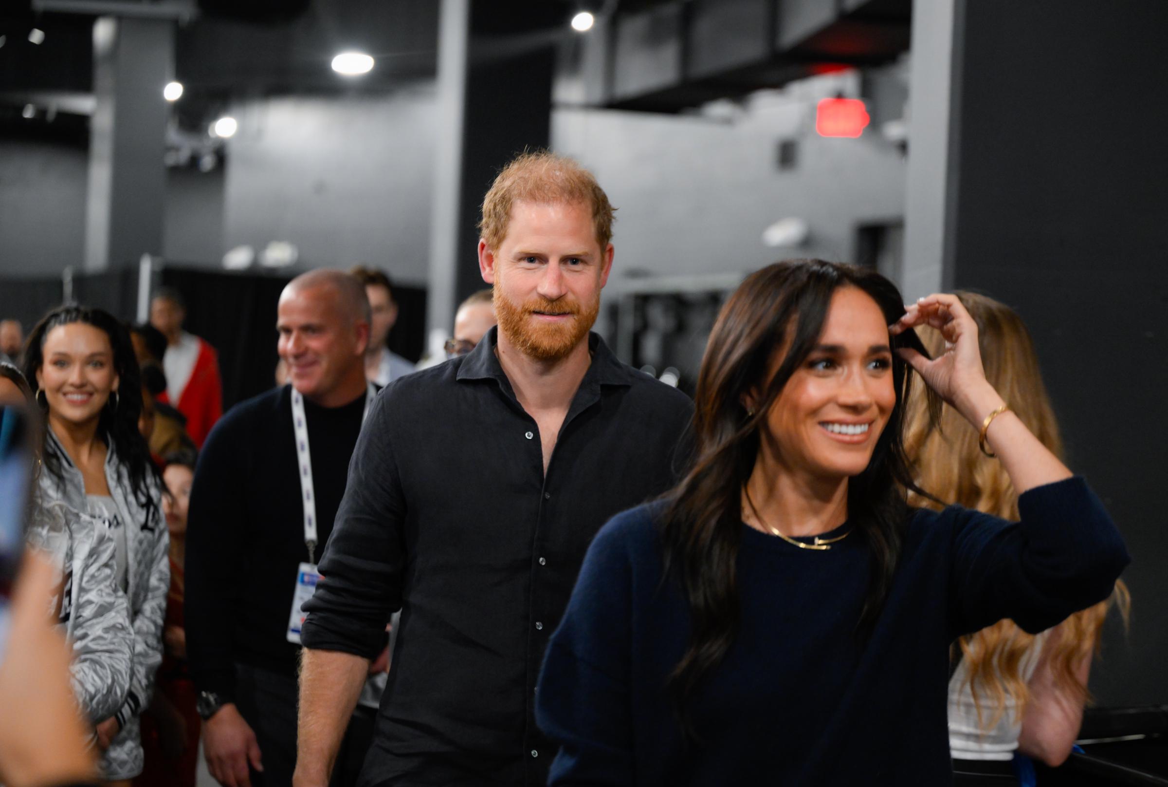The Duke and Duchess of Sussex at the 2026 NBA All-Star Game on February 15 in California, United States. | Source: Getty Images