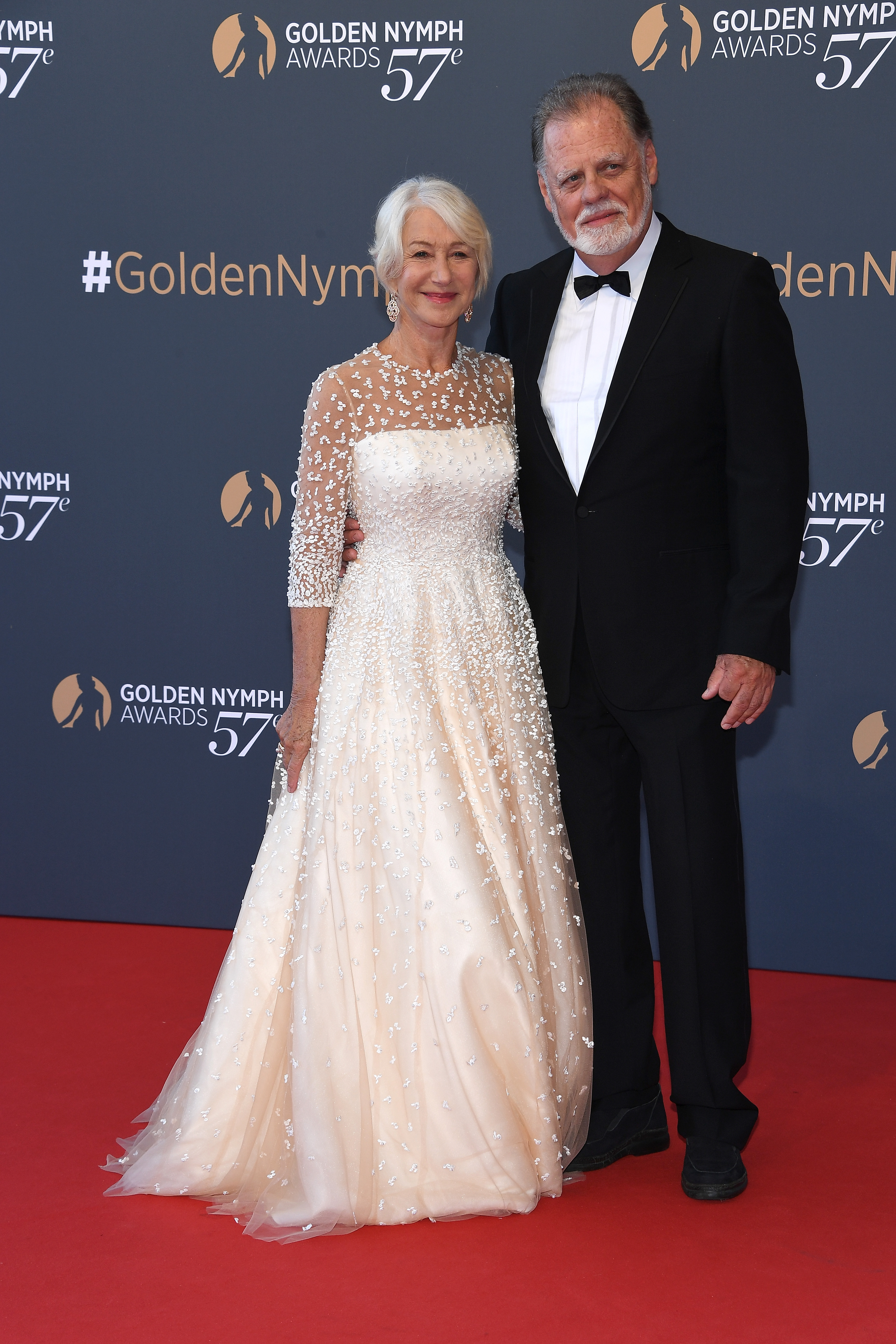 Helen Mirren and Taylor Hackford in Monte-Carlo in 2017 in Monaco | Source: Getty Images