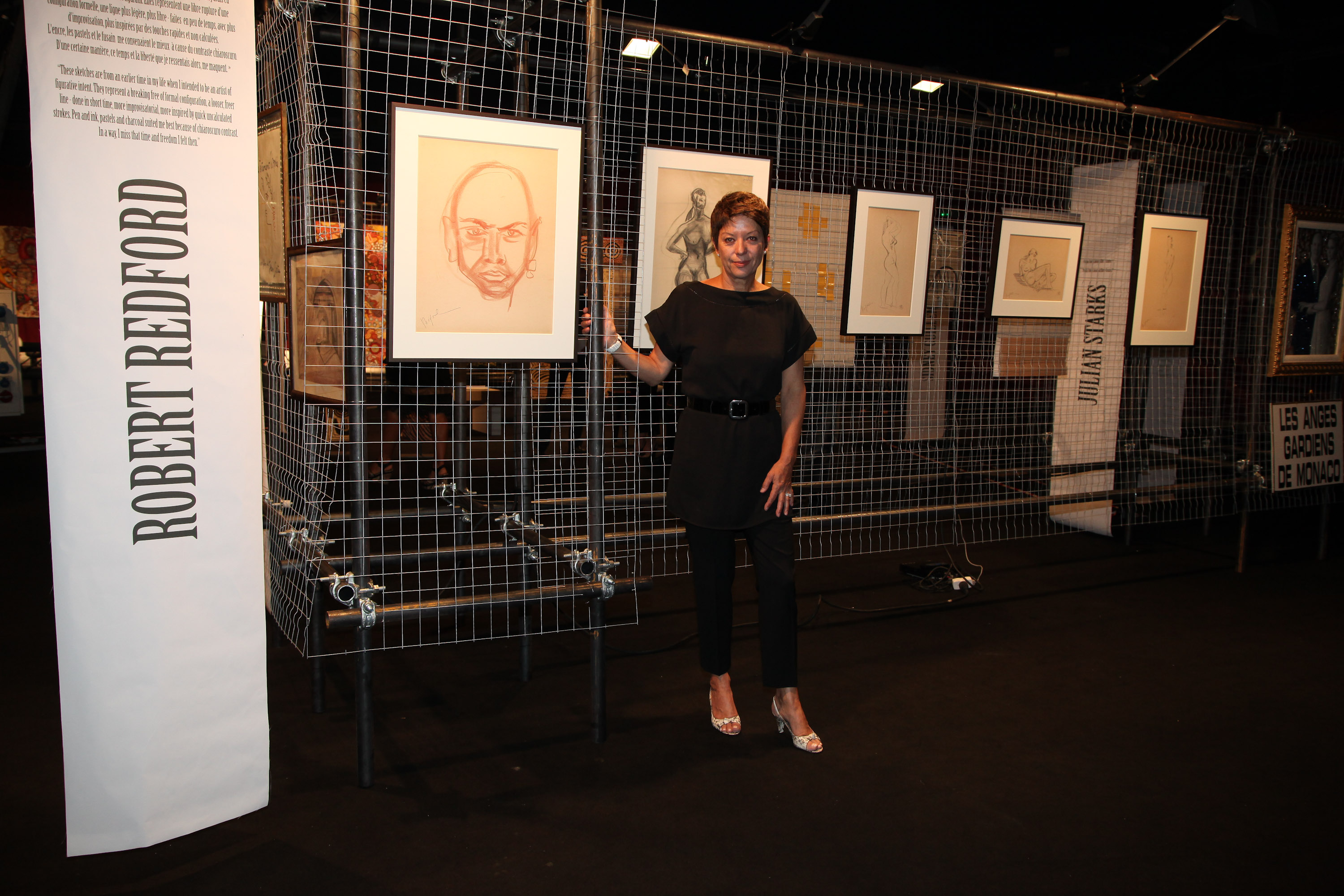 Sibylle Szaggars Redford at the "Arternativelight" Exhibition Launch in Monaco, Monaco on September 20, 2011 | Source: Getty Images