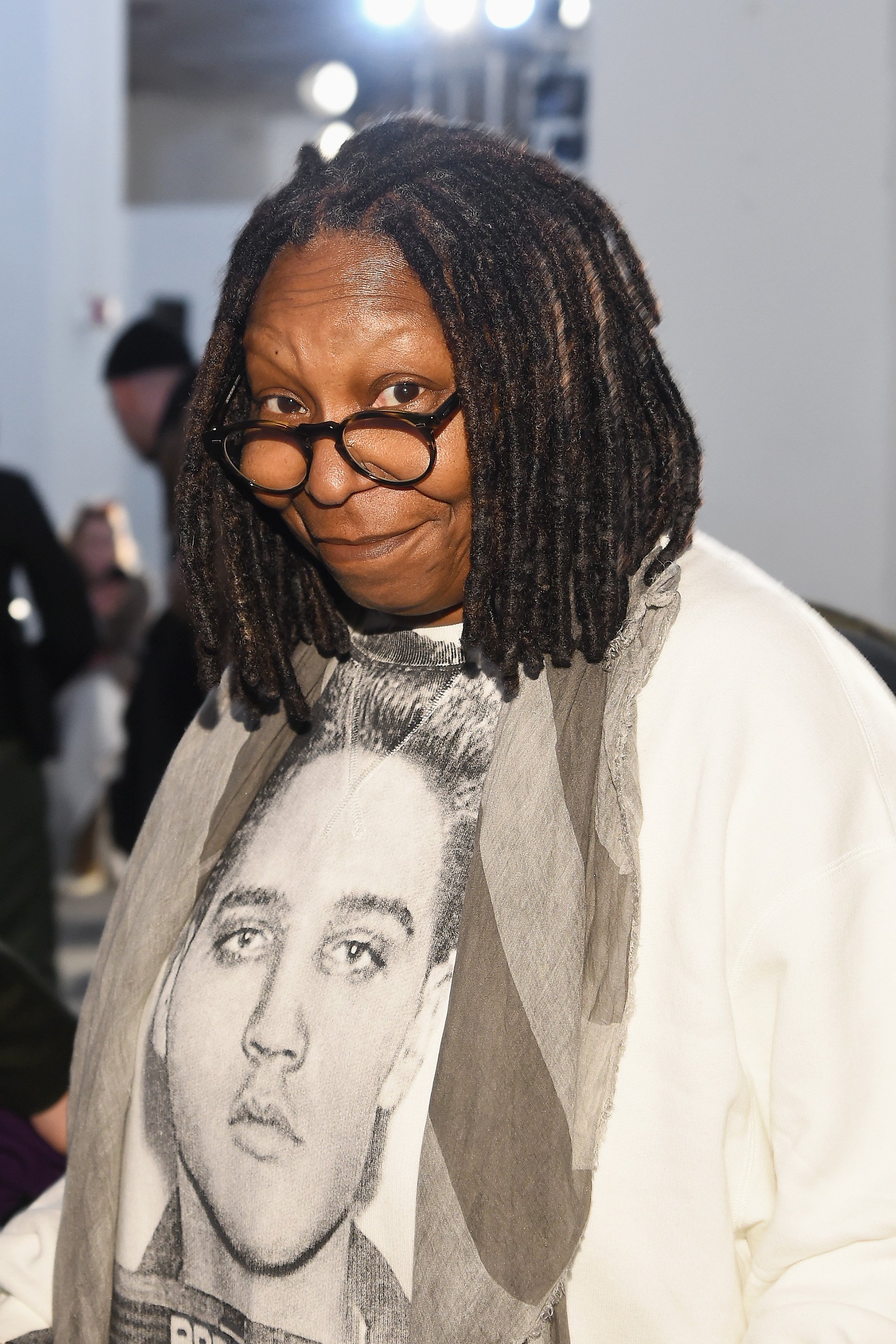 Actress Whoopi Goldberg at the R13 fashion show during New York Fashion Week on February 10, 2018. | Photo: Getty Images