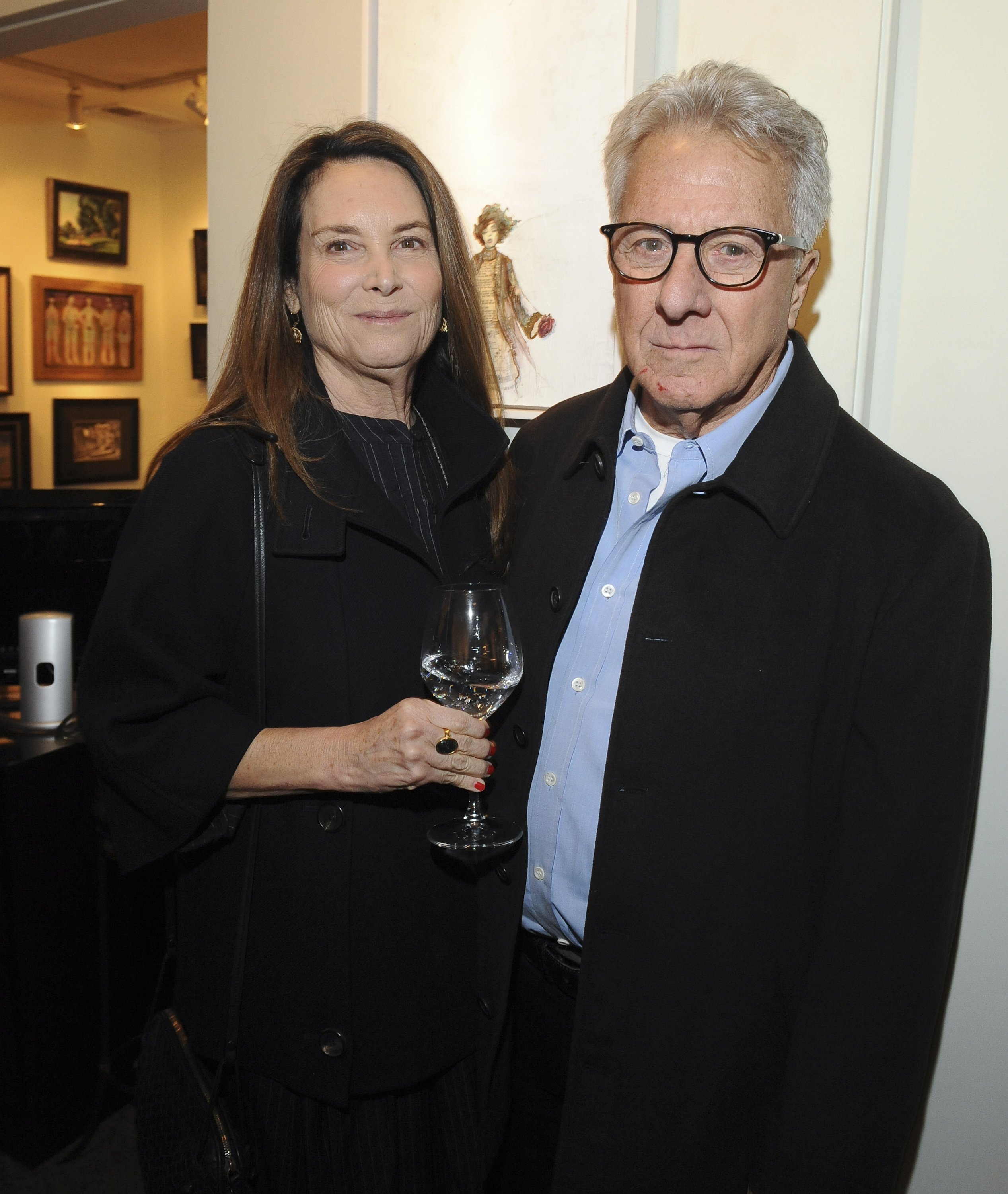 Lisa Hoffman and Dustin Hoffman attend the Trigg Ison Fine Art event on January 10, 2020 in West Hollywood, California. | Source: Getty Images