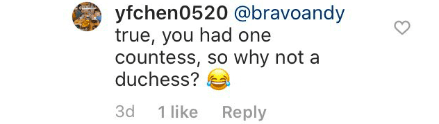 Fan comment in responde to Andy Cohen's comment | Source: Instagram/sussexroyal