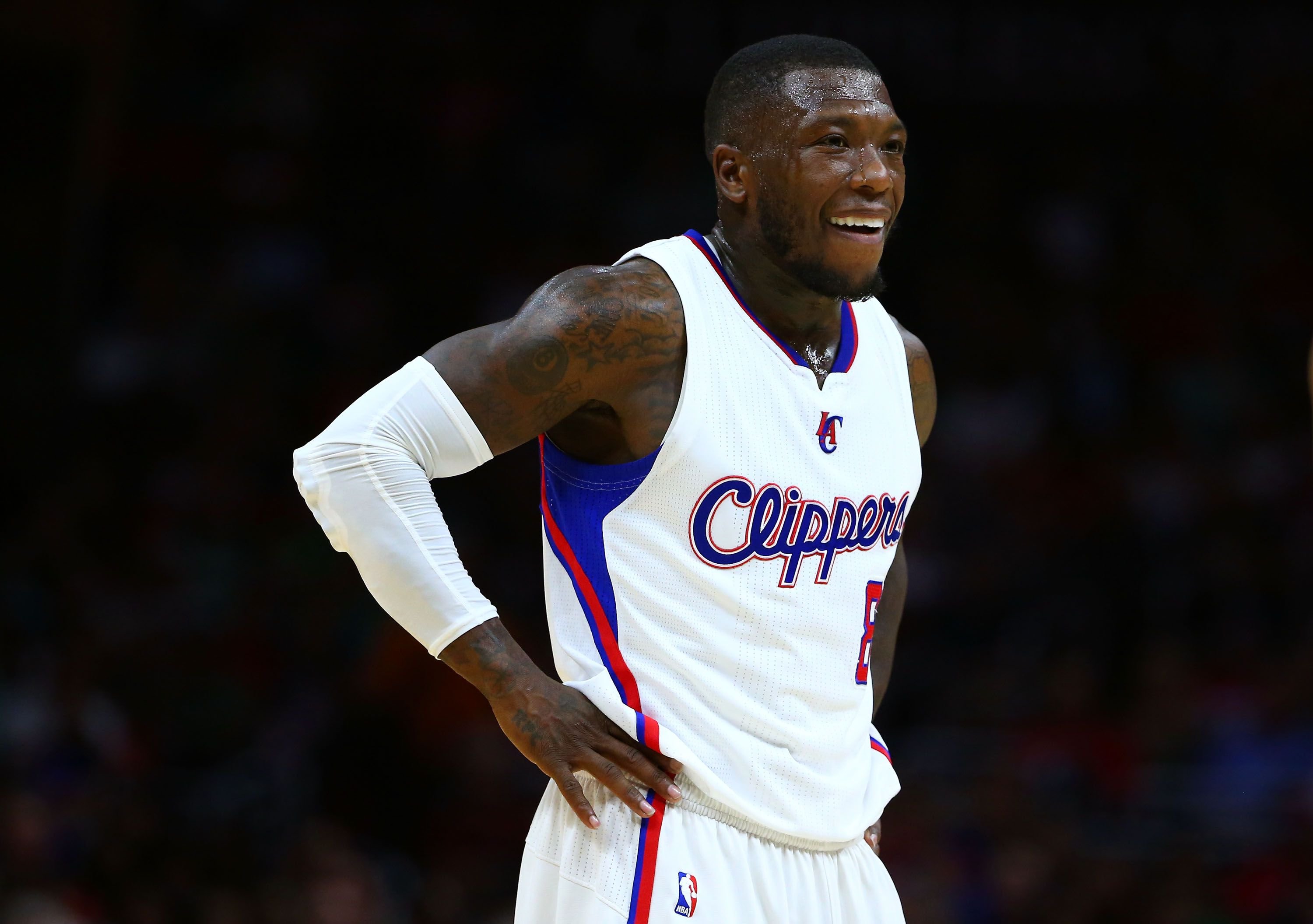 Nate Robinson #8 of the Los Angeles Clippers looks on during the NBA game against the Charlotte Hornets at Staples Center on March 17, 2015 in Los Angeles, California. | Source: Getty Images