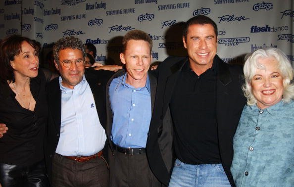 The cast from the movie "Grease", attends the Celebration of Paramount Studio's 90th Anniversary on September 22, 2002, at Paramount Studios in Los Angeles, California. | Source: Getty Images.