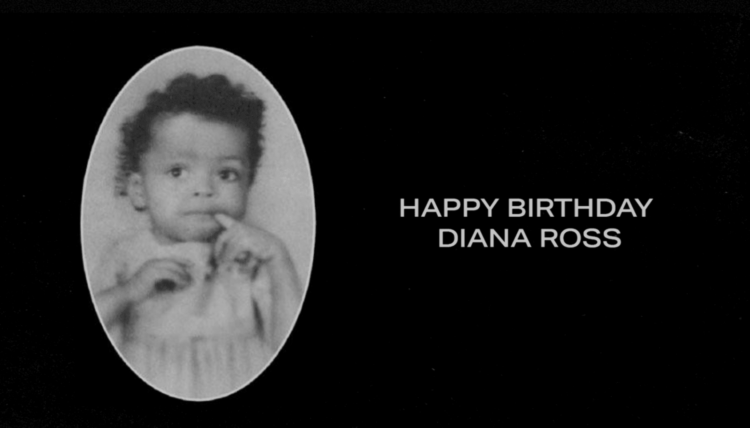 Diana Ross as a baby. | Source: beyonce.com