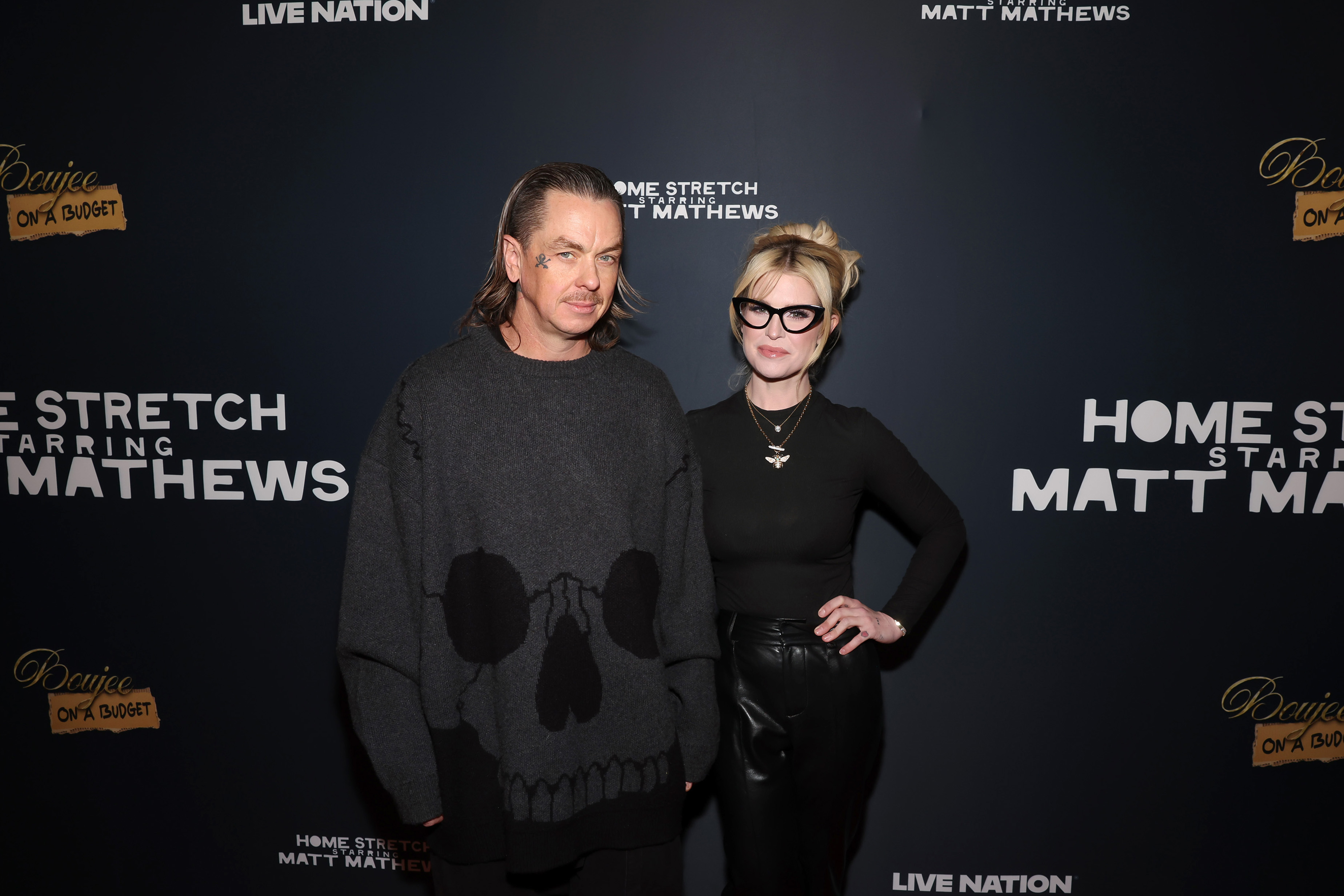 Sid Wilson and Kelly Osbourne attend Matt Mathews' Celebration of Boujee On A Budget Tour with Live Nation at The Peppermint Club on 20 November 2024 in Los Angeles, California. | Source: Getty Images
