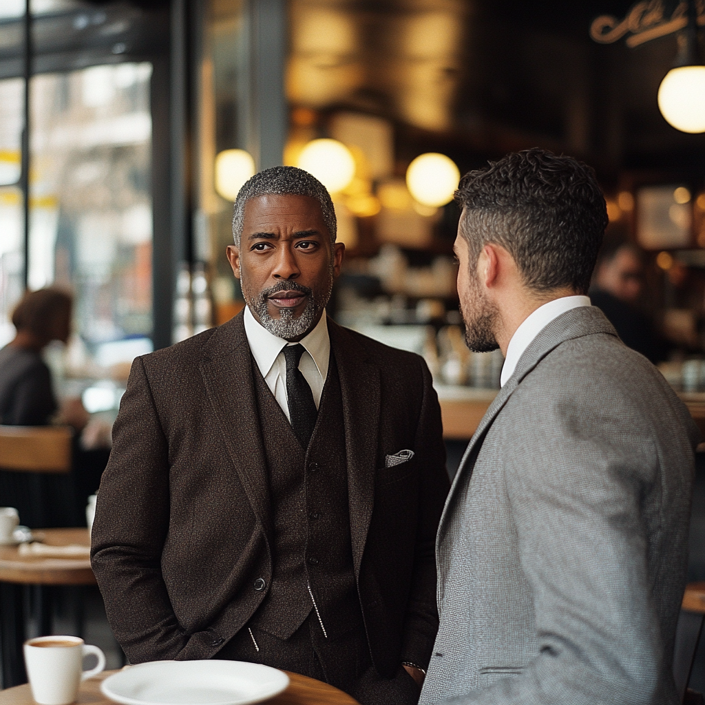 Peter giving instructions to Donald | Source: Midjourney