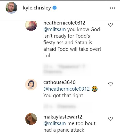 A screenshot of fans' comments on Kyle Chrisley's Instagram post | Photo: Instagram/kyle.chrisley