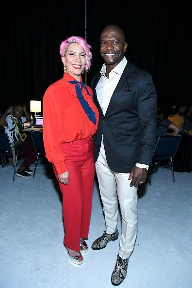 Rebecca King-Crews and Terry Crews backstage during 2019 ESSENCE Festival Presented By Coca-Cola at Ernest N. Morial Convention Center on July 05, 2019, in New Orleans, Louisiana. | Source: Getty Images.