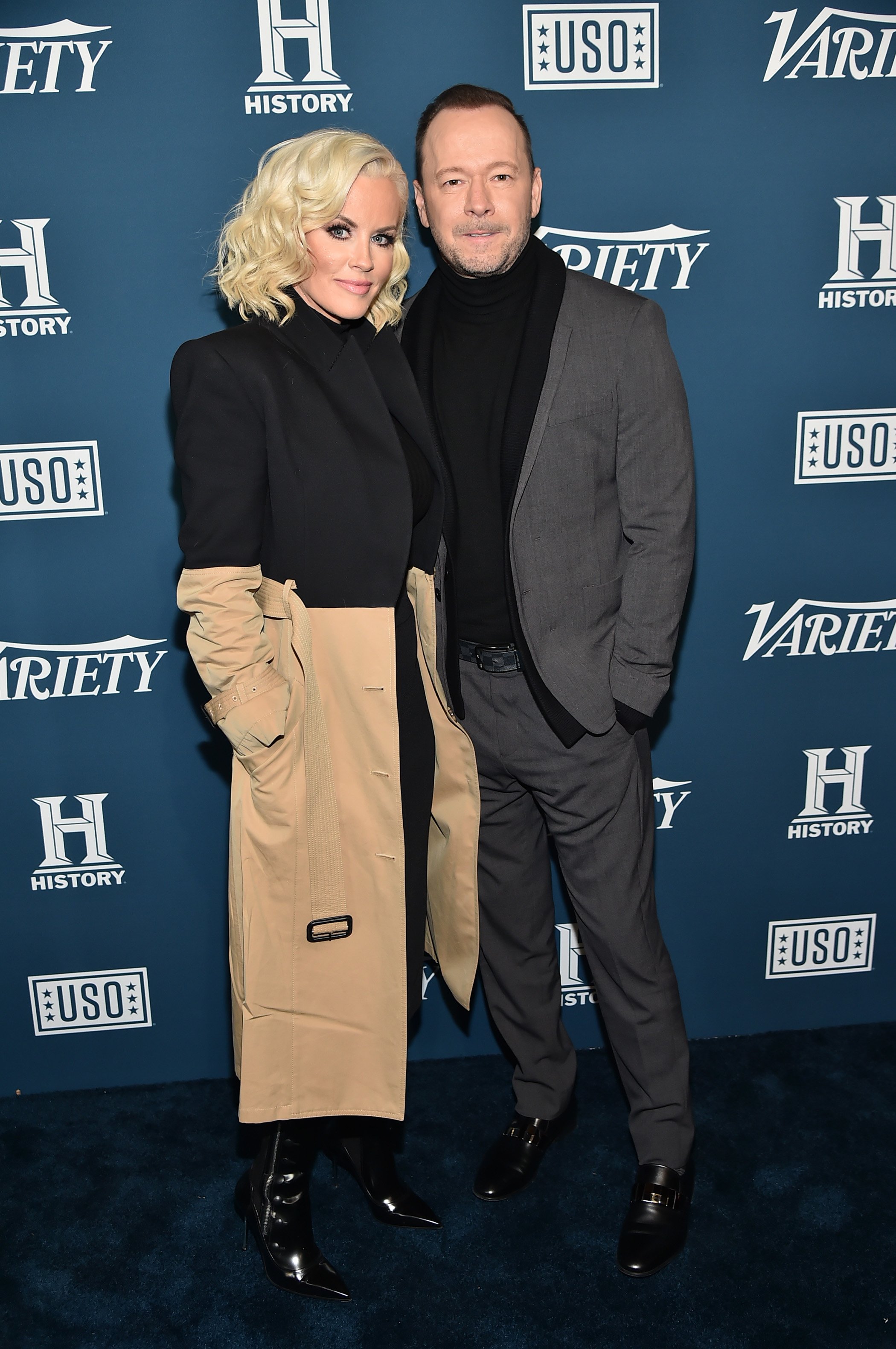 Jenny McCarthy and Donnie Wahlberg attend Variety's 3rd Annual Salute to Service at Cipriani 25 Broadway on November 06, 2019 in New York City | Source: Getty Images