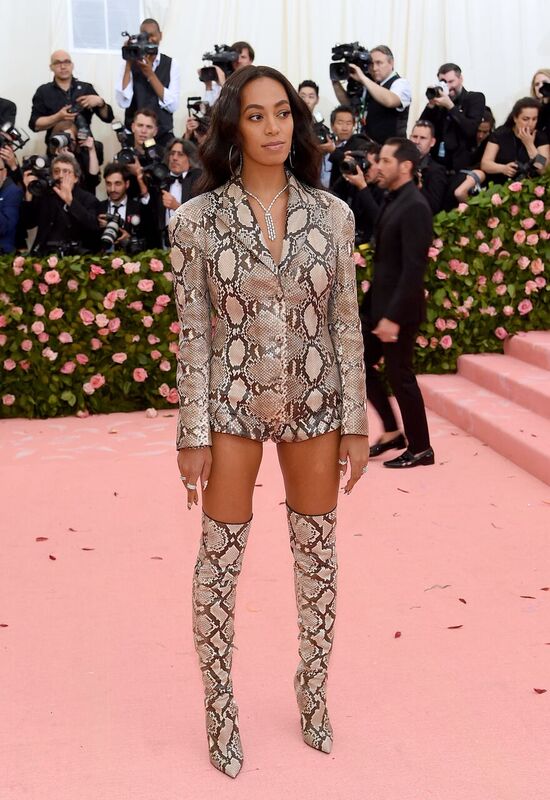 Solange Knowles sporting an edgy look at the 2019 MET Gala. | Photo: Getty Images.