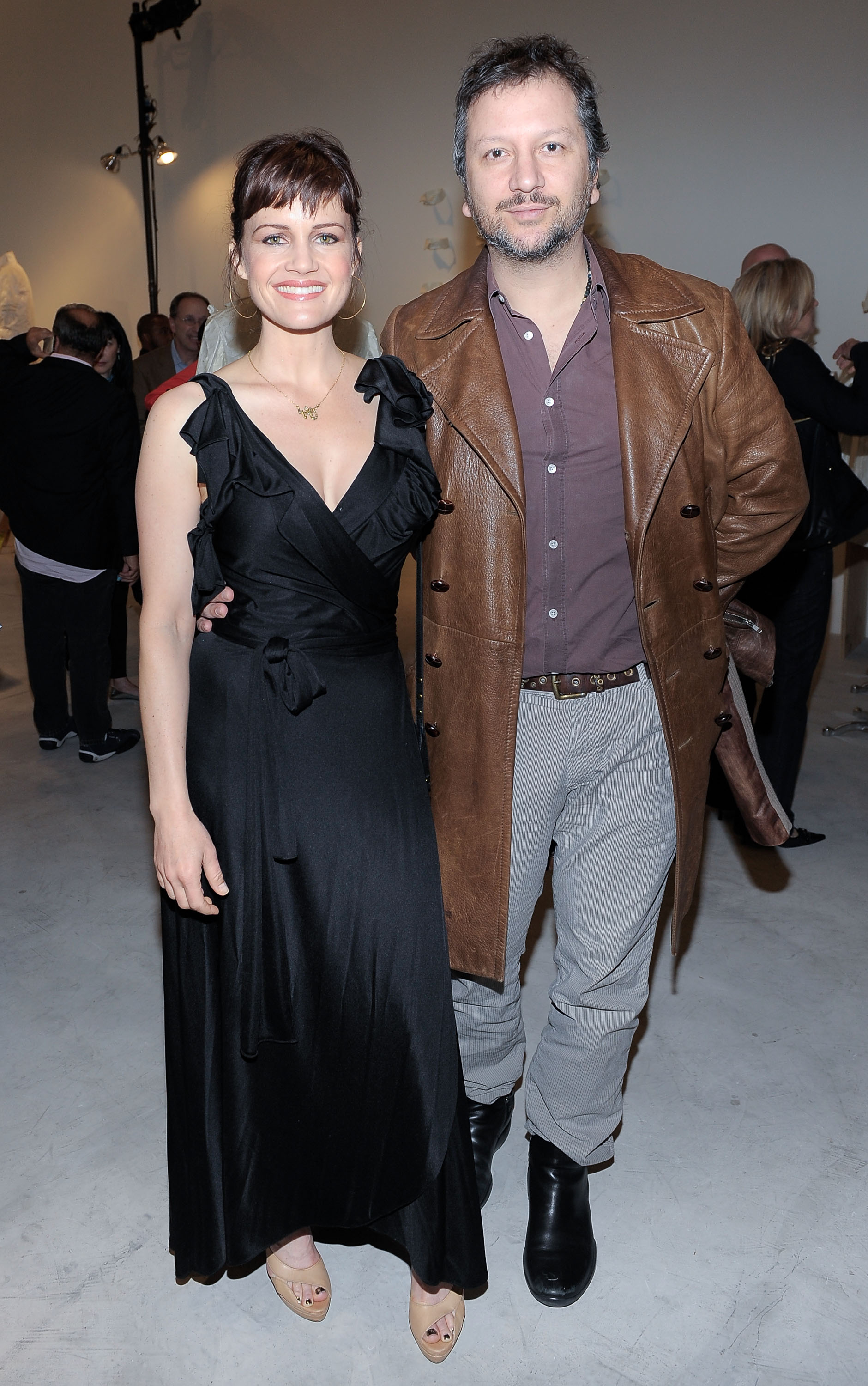 Carla Gugino and Sebastian Gutierrez at the Los Angeles party for Alteration presented by Greg Lauren on May 1, 2010, in Los Angeles, California. | Source: Getty Images