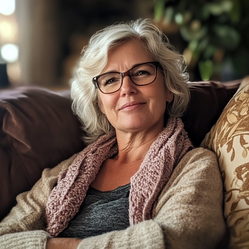 An older woman looking relieved | Source: Midjourney