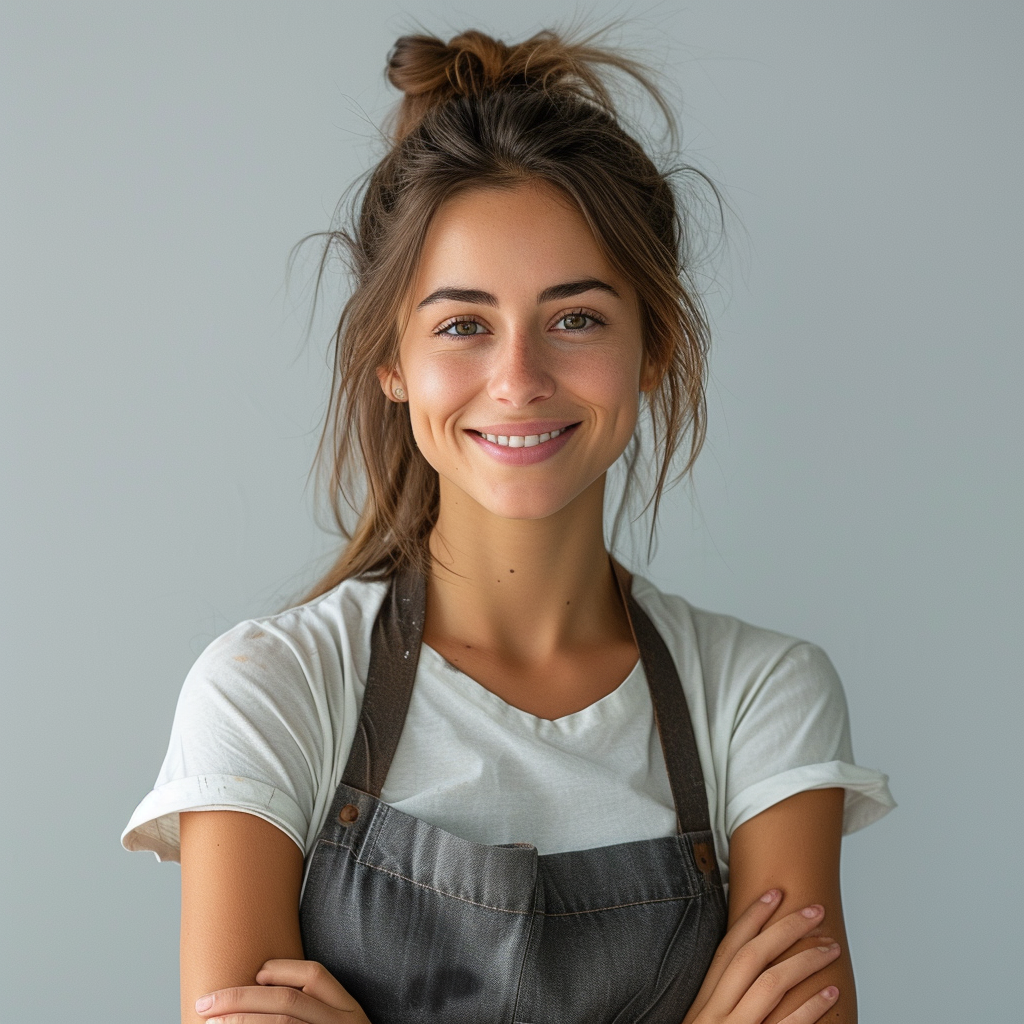 A smiling waitress | Source: Midjourney